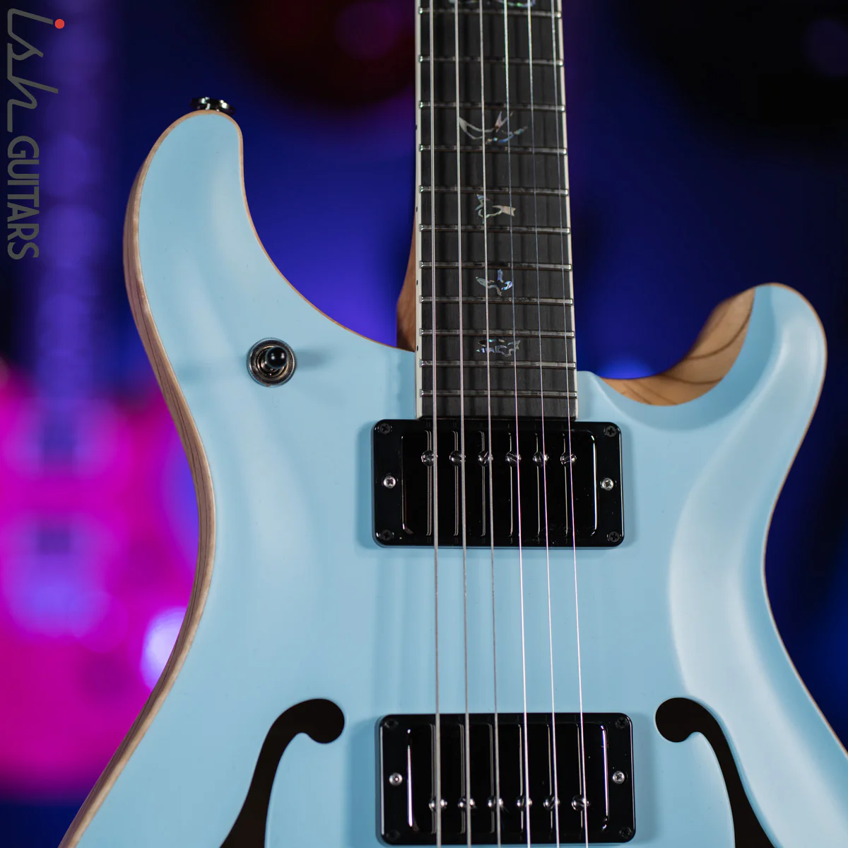 PRS McCarty 594 Hollowbody II Wood Library Powder Blue Opaque Satin - Image 3