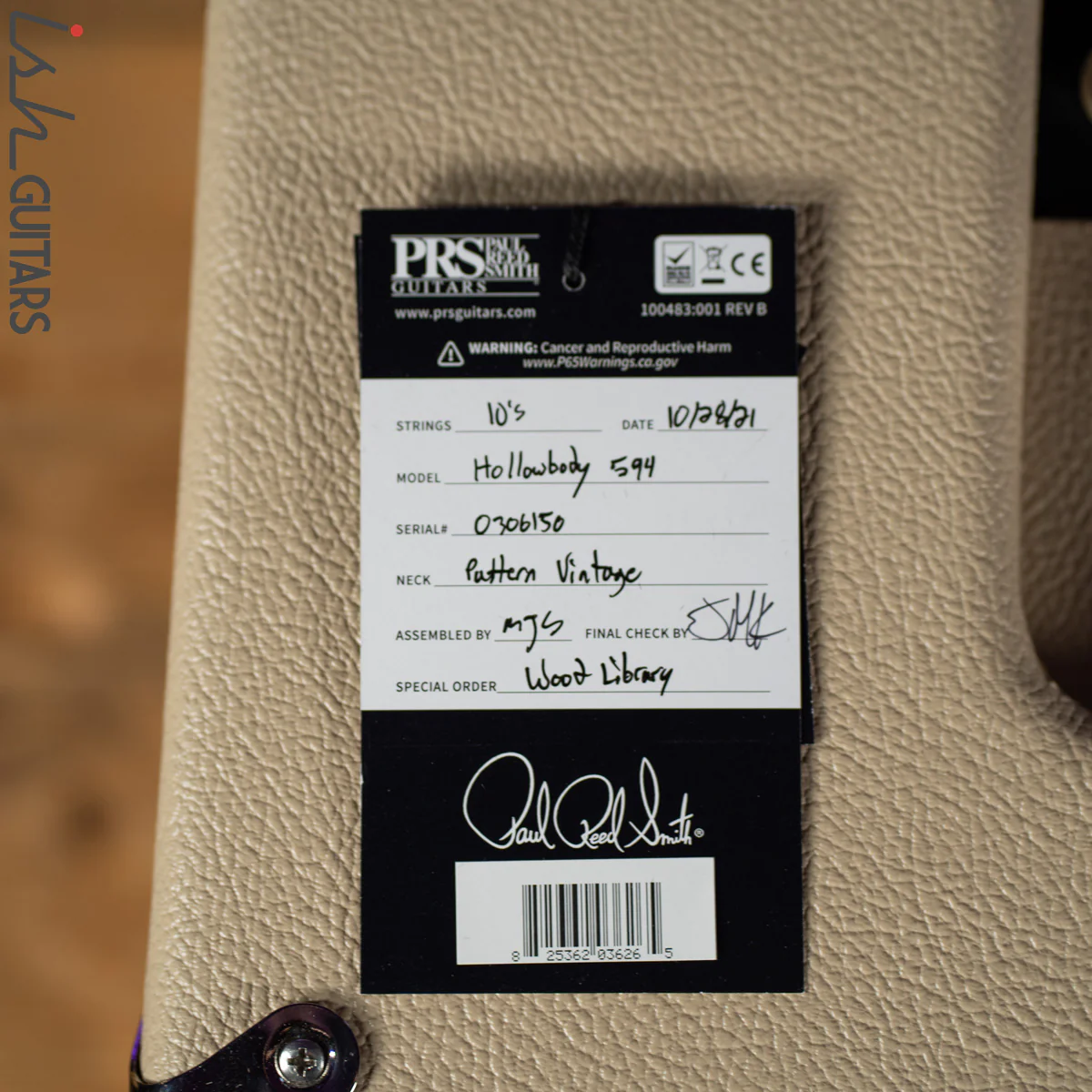 PRS McCarty 594 Hollowbody II Wood Library Powder Blue Satin Opaque - Image 14