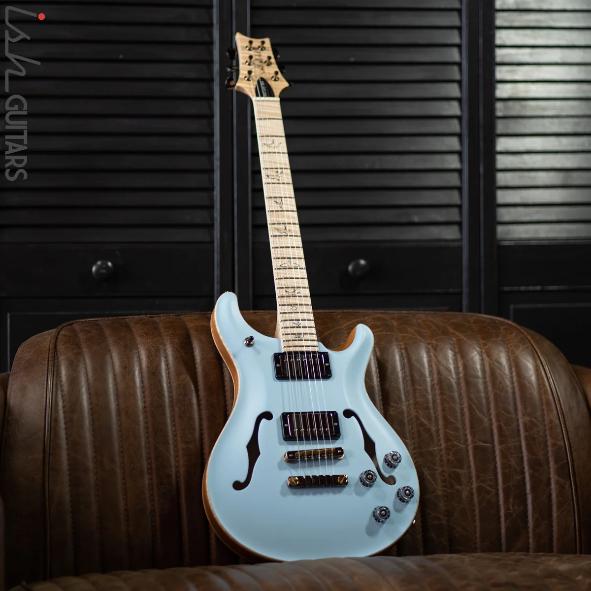 PRS McCarty 594 Hollowbody II Wood Library Powder Blue Satin Opaque - Image 2