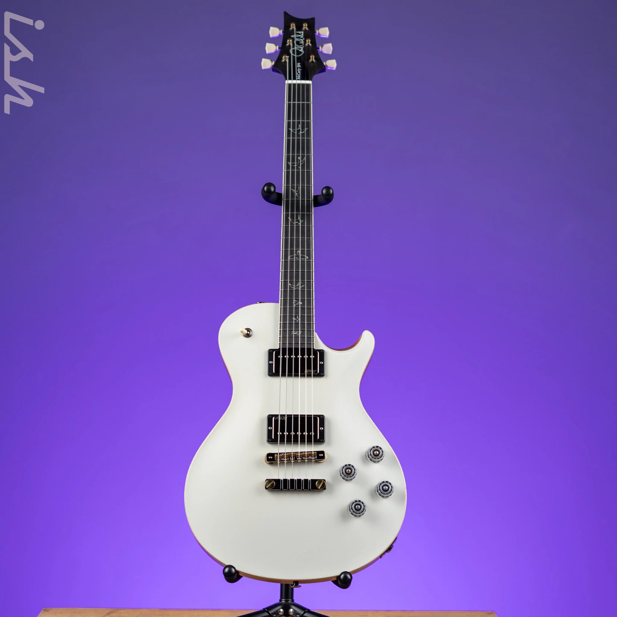 PRS McCarty 594 Singlecut Wood Library East Indian Rosewood Antique White Satin - Image 2