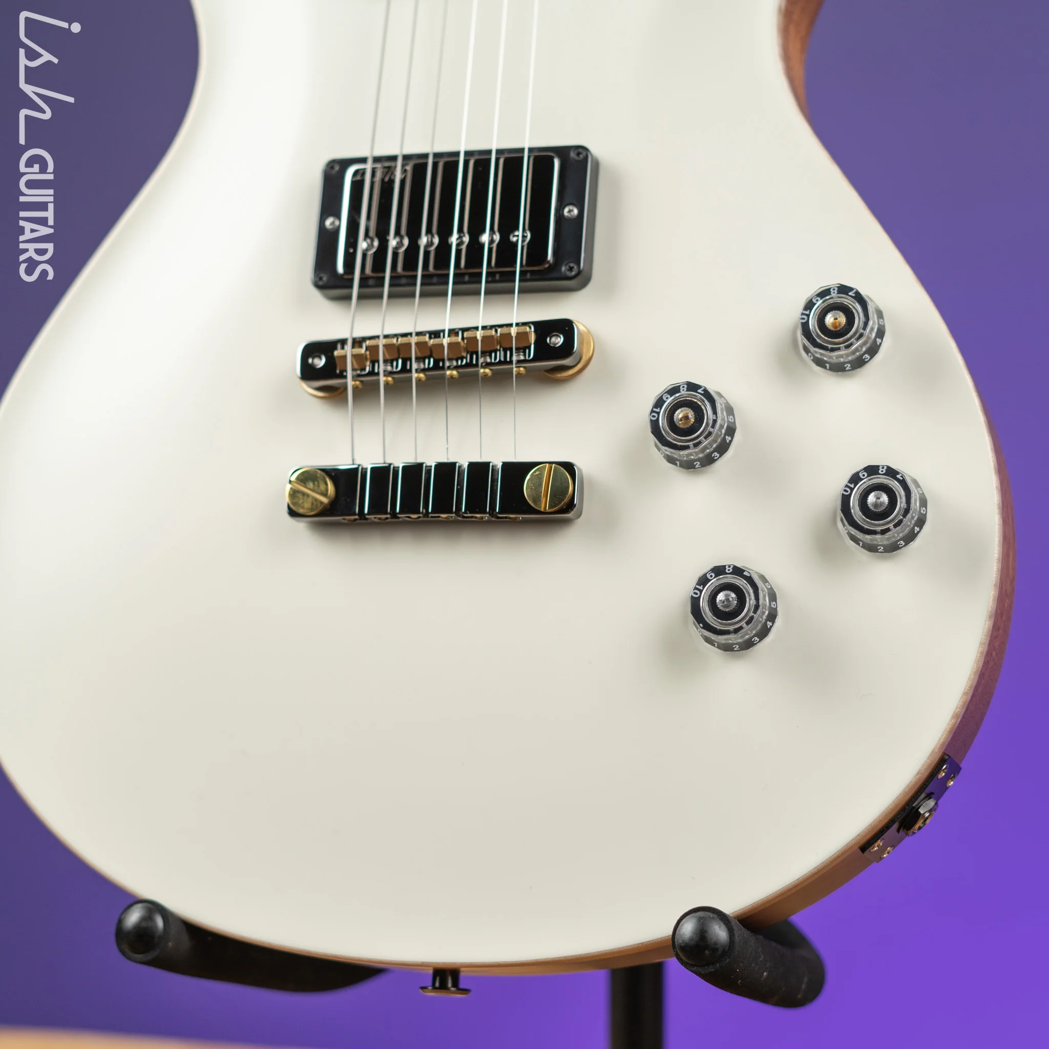 PRS McCarty 594 Singlecut Wood Library East Indian Rosewood Antique White Satin - Image 4