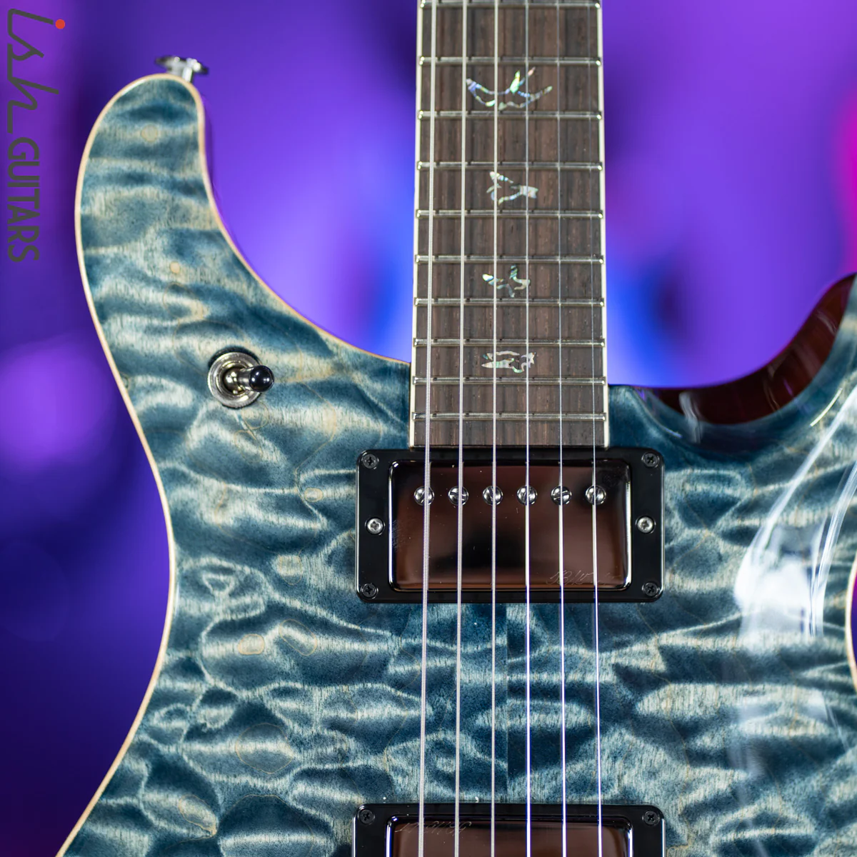 PRS McCarty 594 Wood Library Faded Whale Blue 10 Top Quilt - Image 3