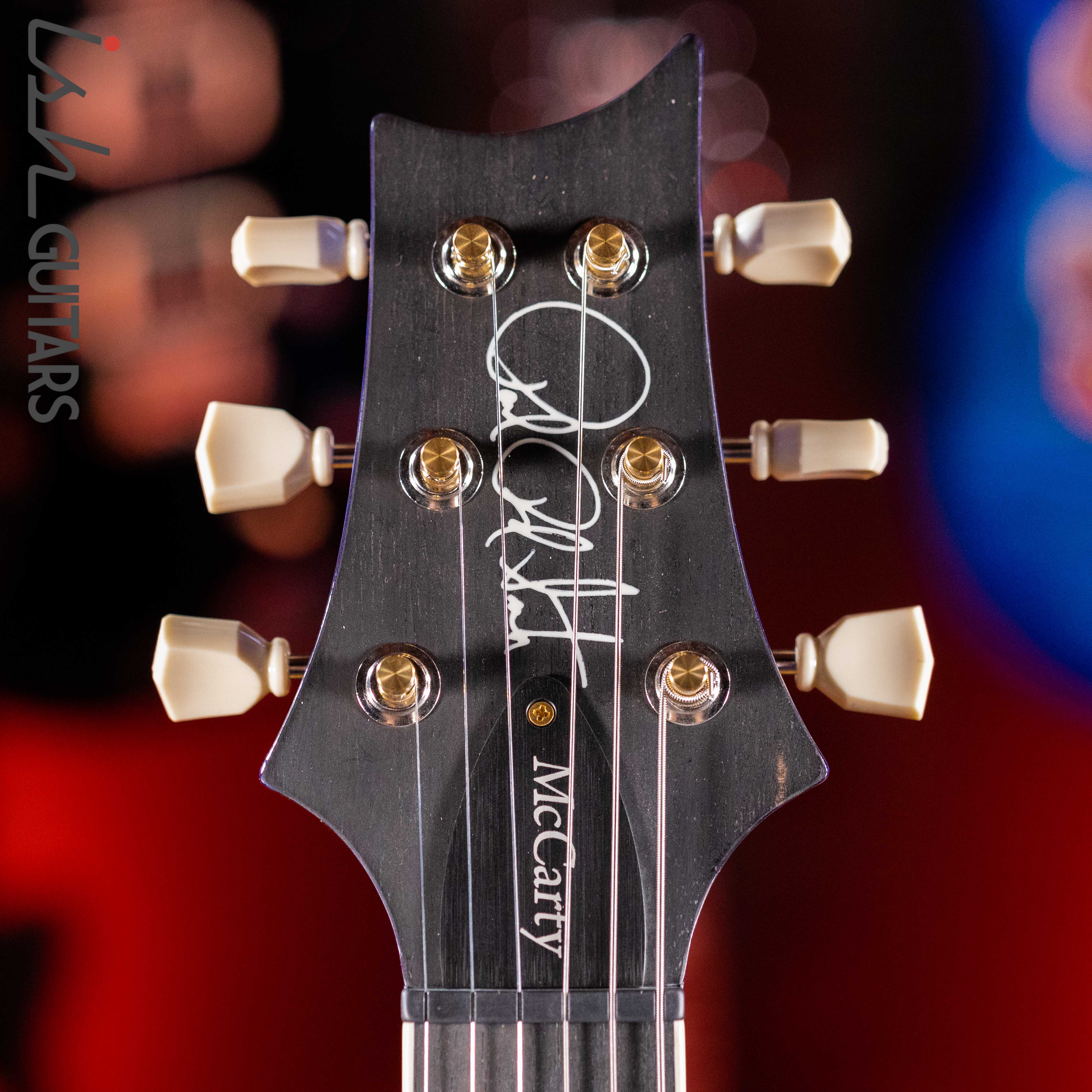 PRS McCarty Lefty Wood Library Violet Blue Burst Artist Flame Maple - Image 8
