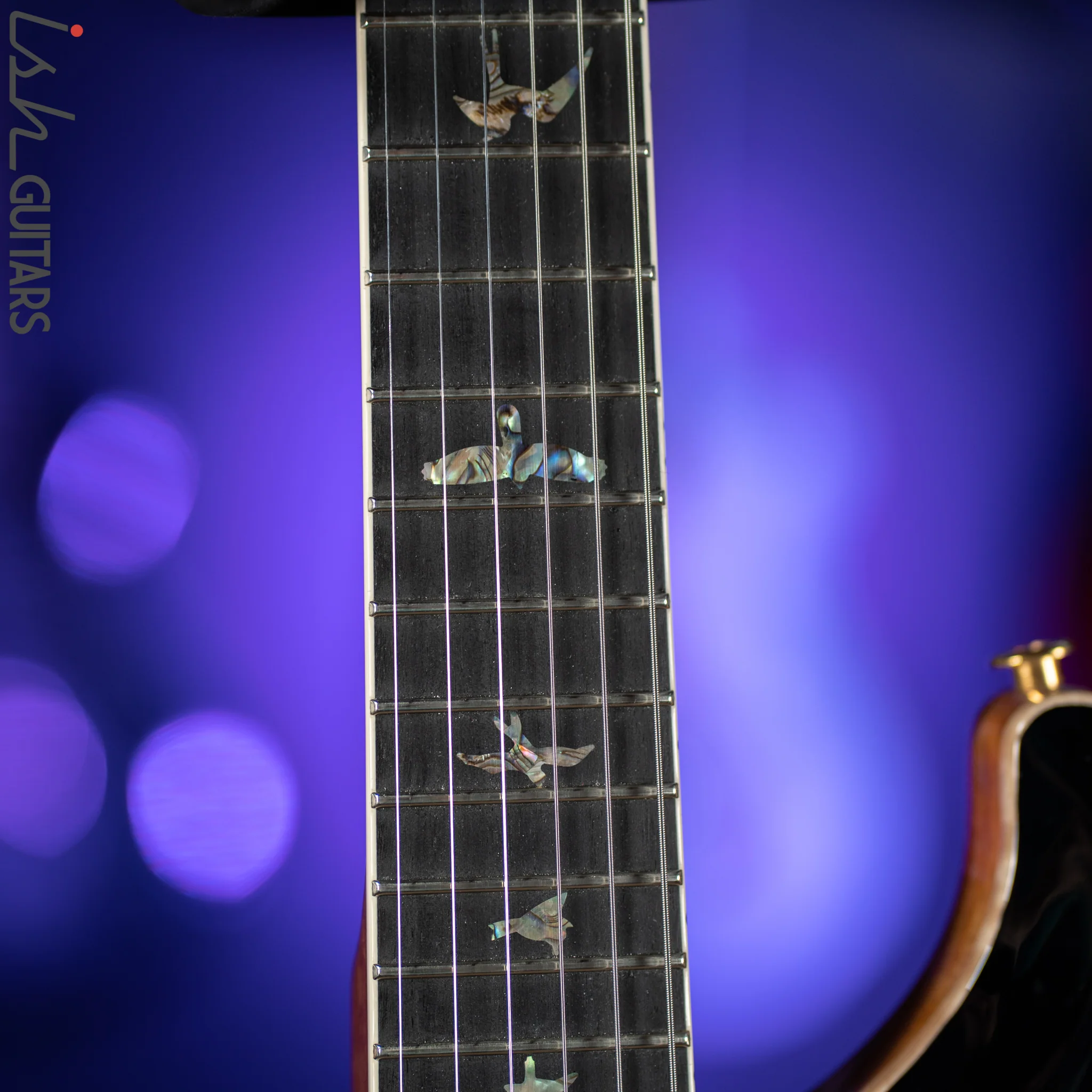 PRS McCarty Lefty Wood Library Charcoal Burst 10 Top Flame Maple - Image 5