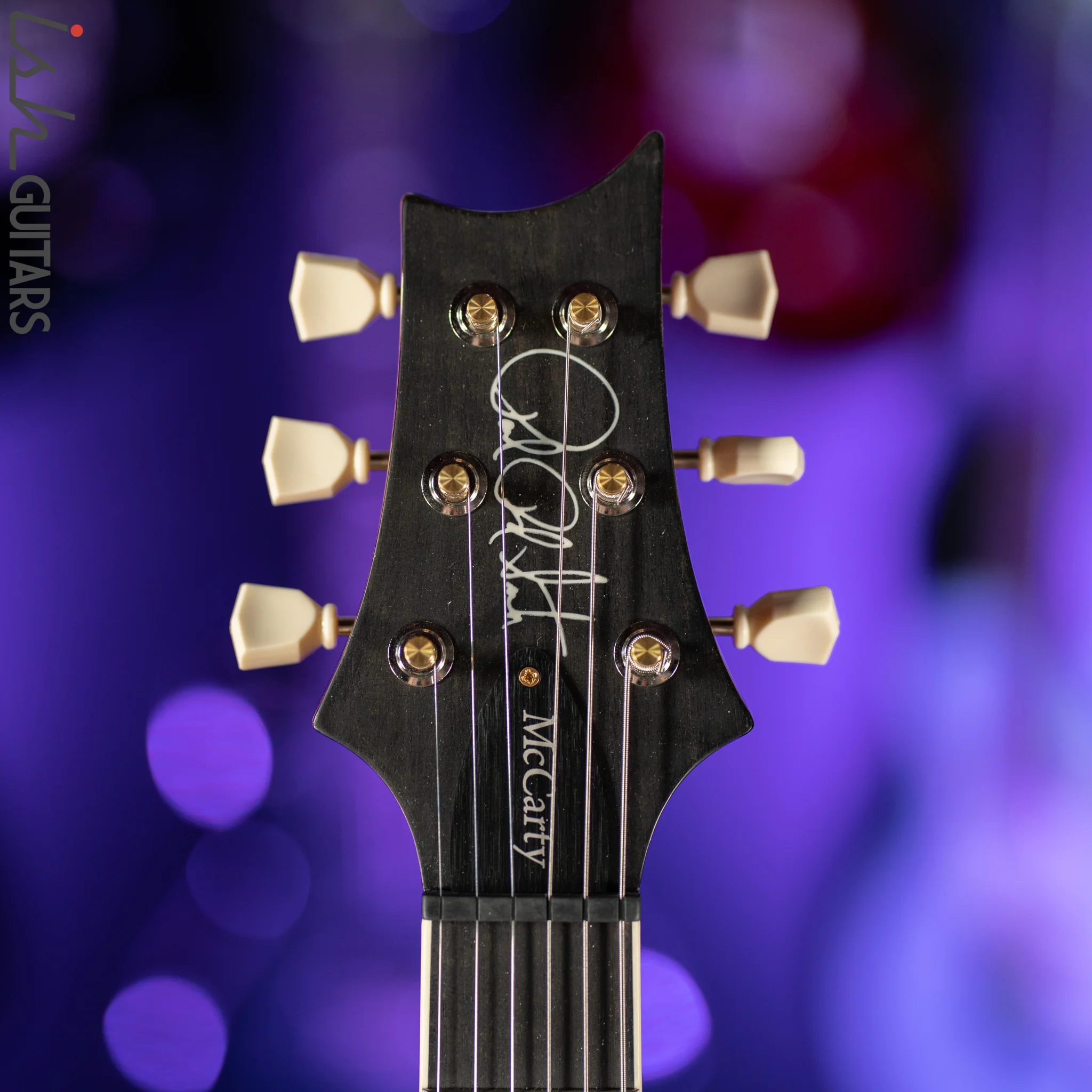 PRS McCarty Lefty Wood Library Charcoal Burst 10 Top Flame Maple - Image 6