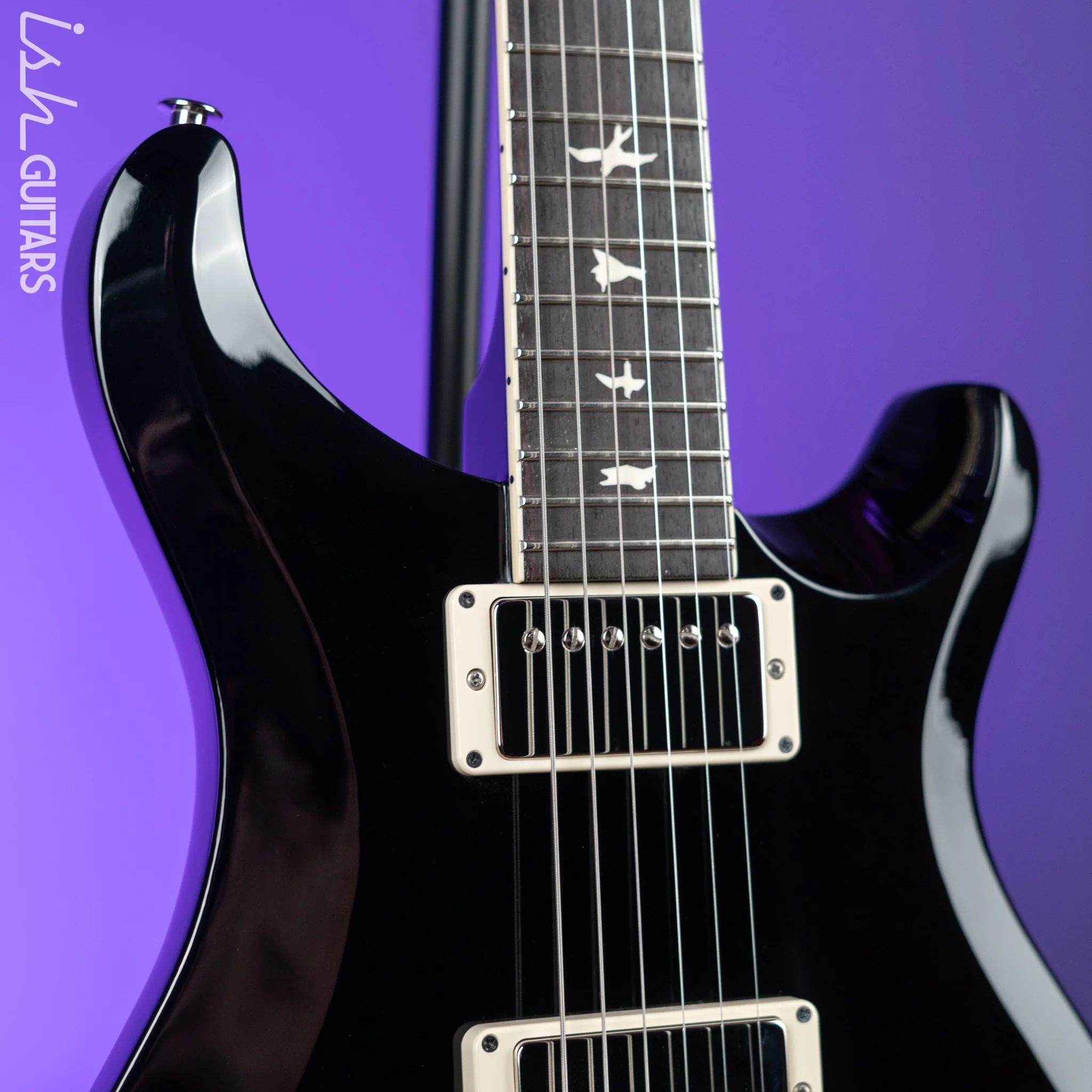 PRS McCarty S2 Thinline 594 Electric Guitar Black - Image 3