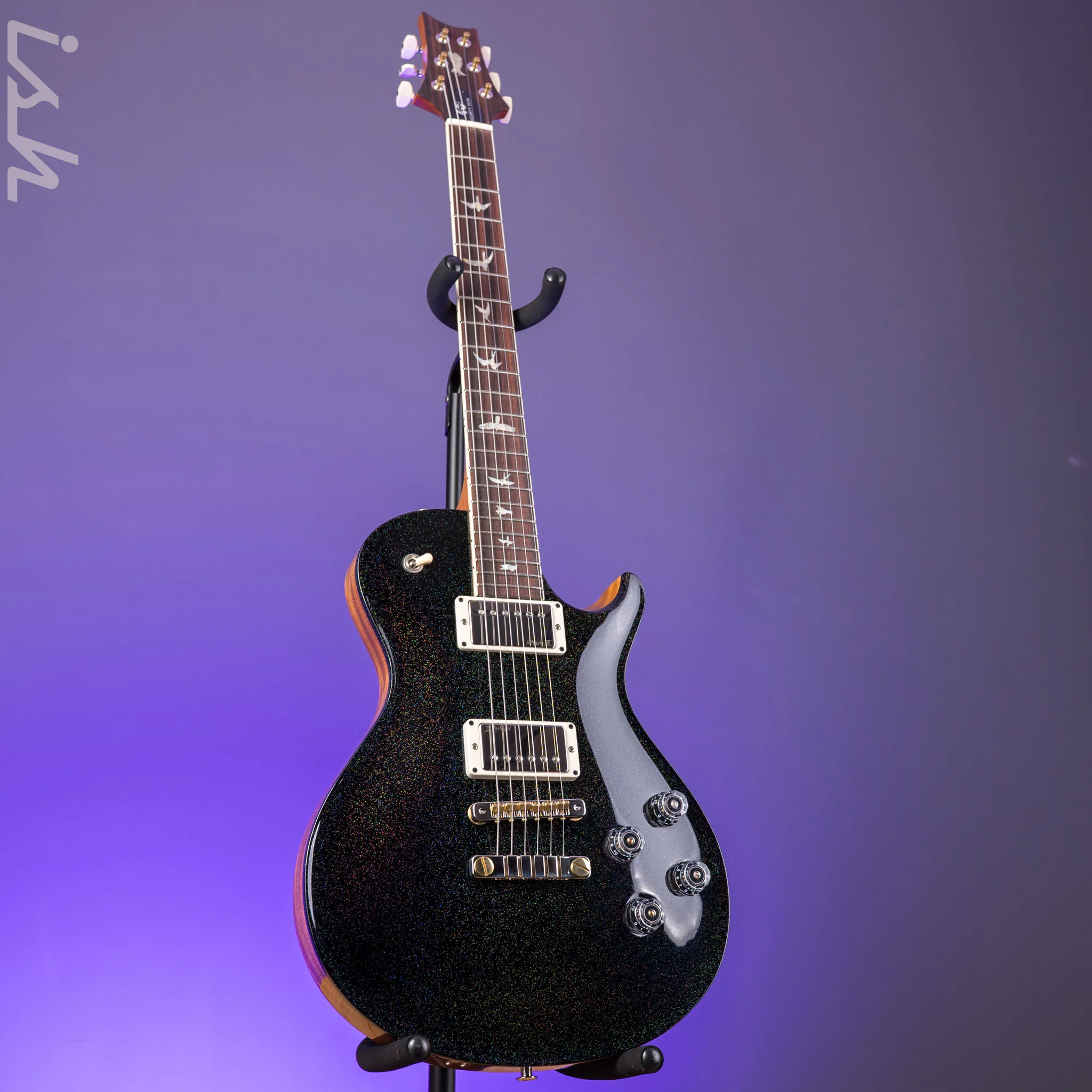 PRS McCarty SC56 40th Anniversary Limited Edition Black Rainbow Hollowflake - Image 2