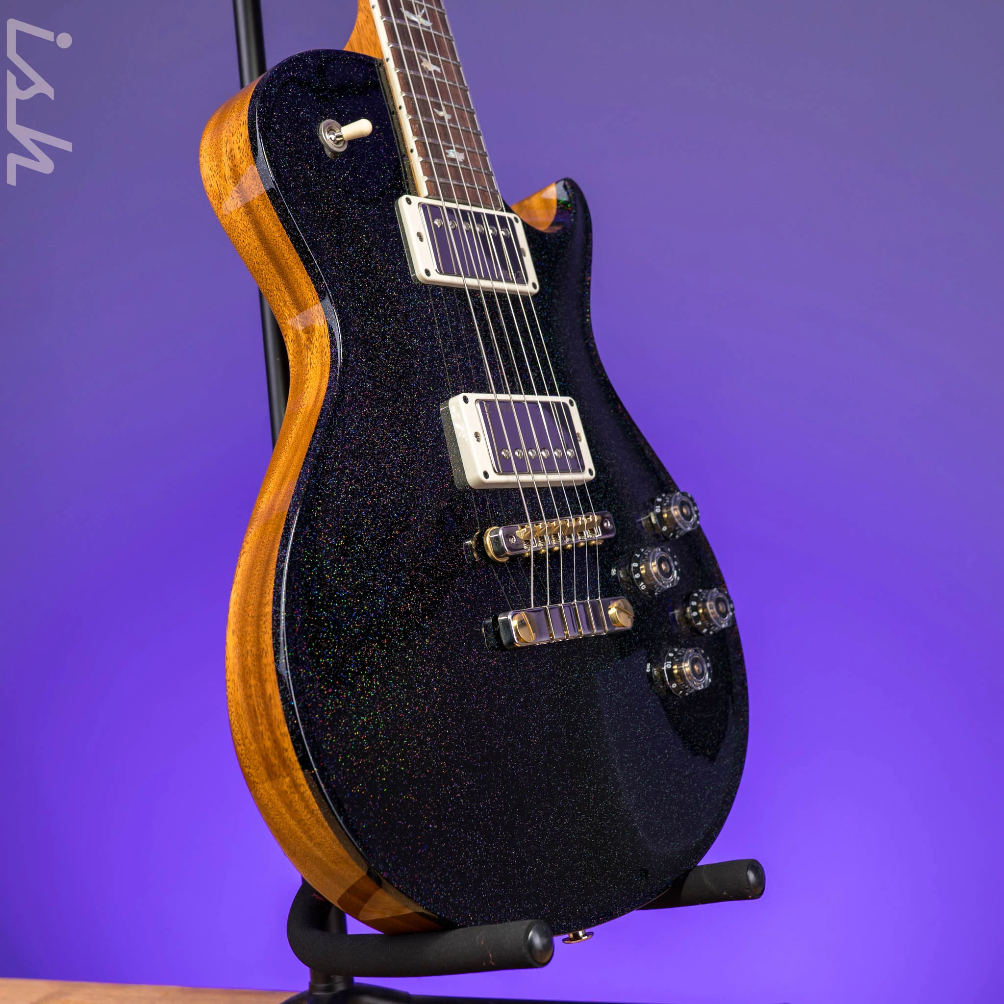PRS McCarty SC56 40th Anniversary Limited Edition Black Rainbow Hollowflake - Image 3