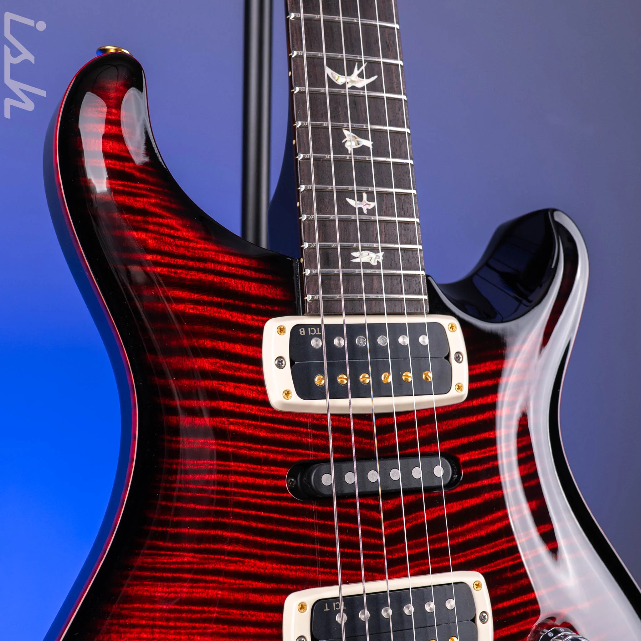 PRS Modern Eagle 10-Top Fire Smokeburst - Image 4
