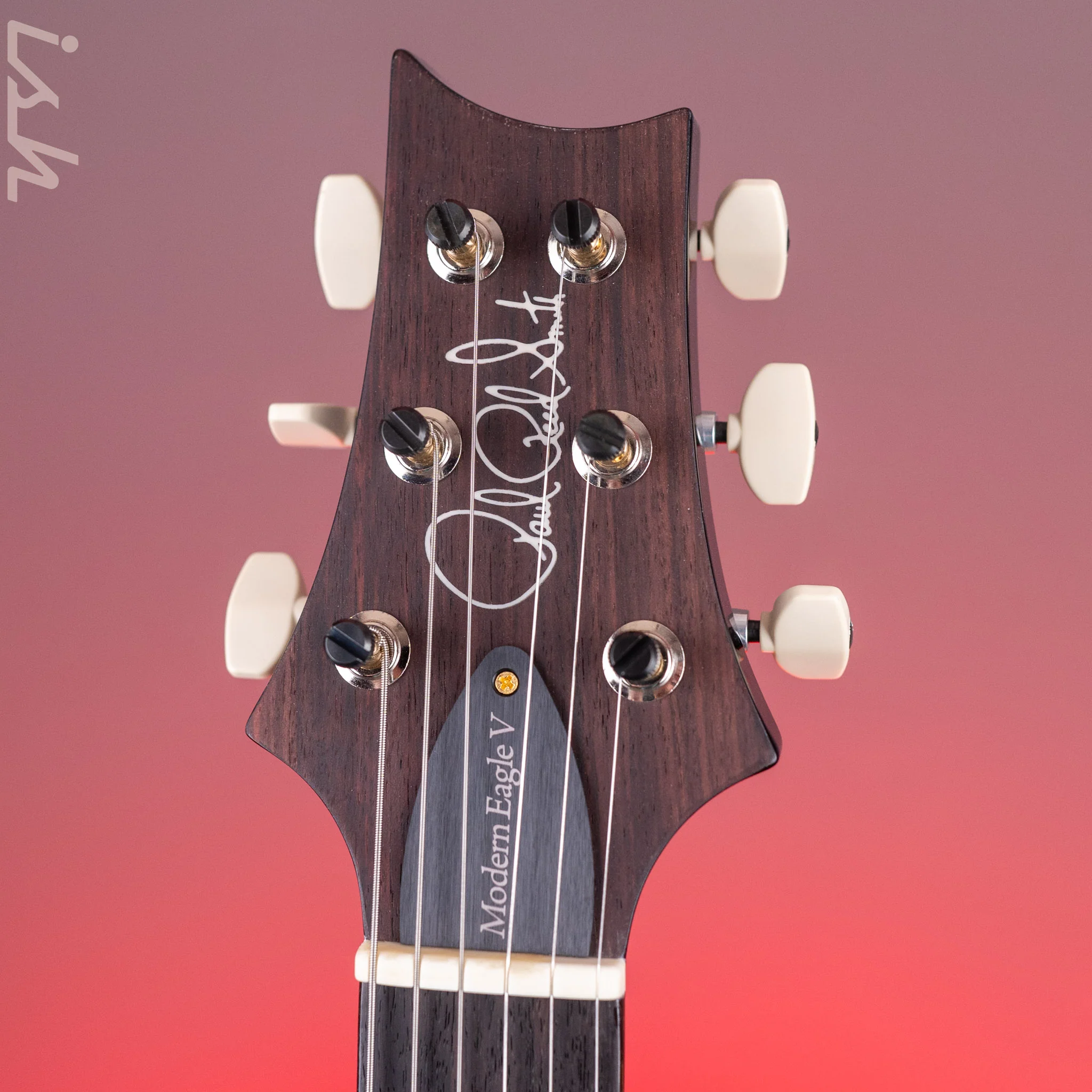 PRS Modern Eagle V 10-Top Faded Whale Blue w/ Black Wrap Burst Demo - Image 5