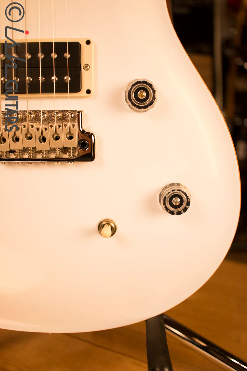 PRS Paul Reed Smith CE24 CUSTOM Color Pearl White Natural Back - Image 4
