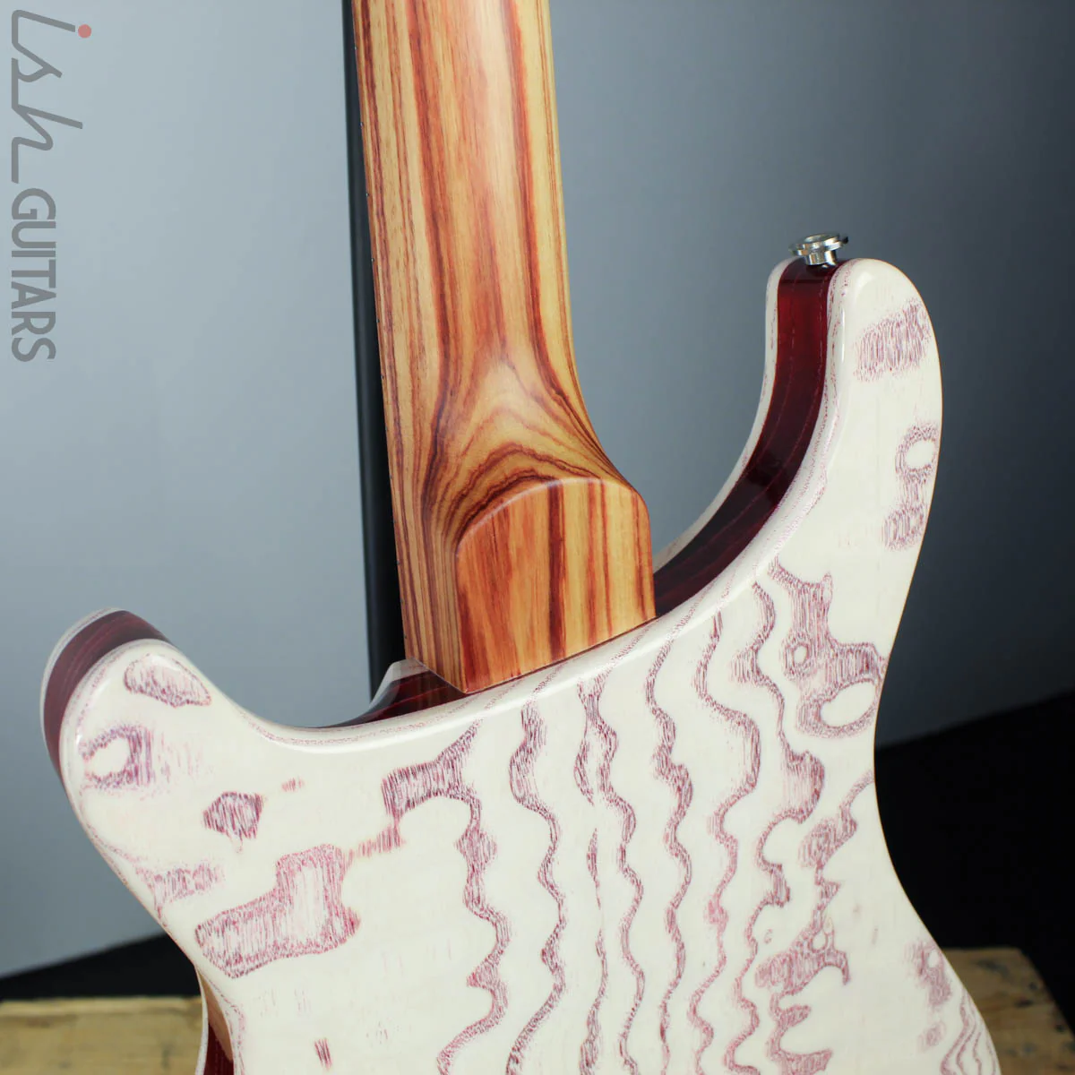 PRS Paul Reed Smith Private Stock Custom 24 Multi-Scale Figured Swamp Ash White Wash Red Grainfiller - Image 12