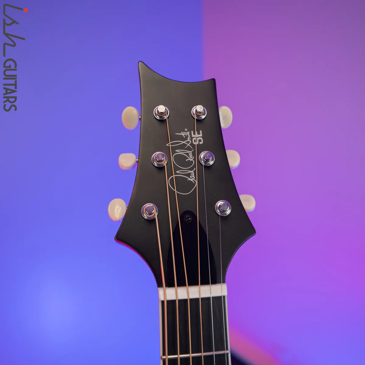 PRS Paul Reed Smith SE Parlor P20E Black Satin Top - Image 6