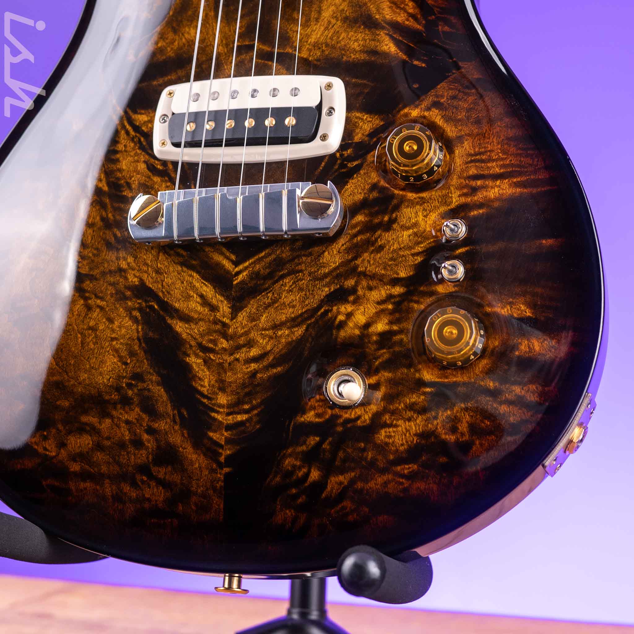 PRS Paul's Guitar Electric Guitar 10-Top Black Gold Wraparound Burst - Image 4
