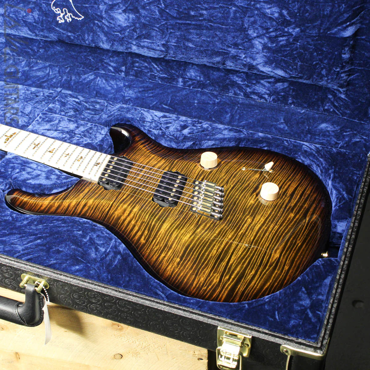 PRS Private Stock Multi Scale Custom 24 Tiger Eye Smoked Burst 1 Piece Maple Body - Image 16
