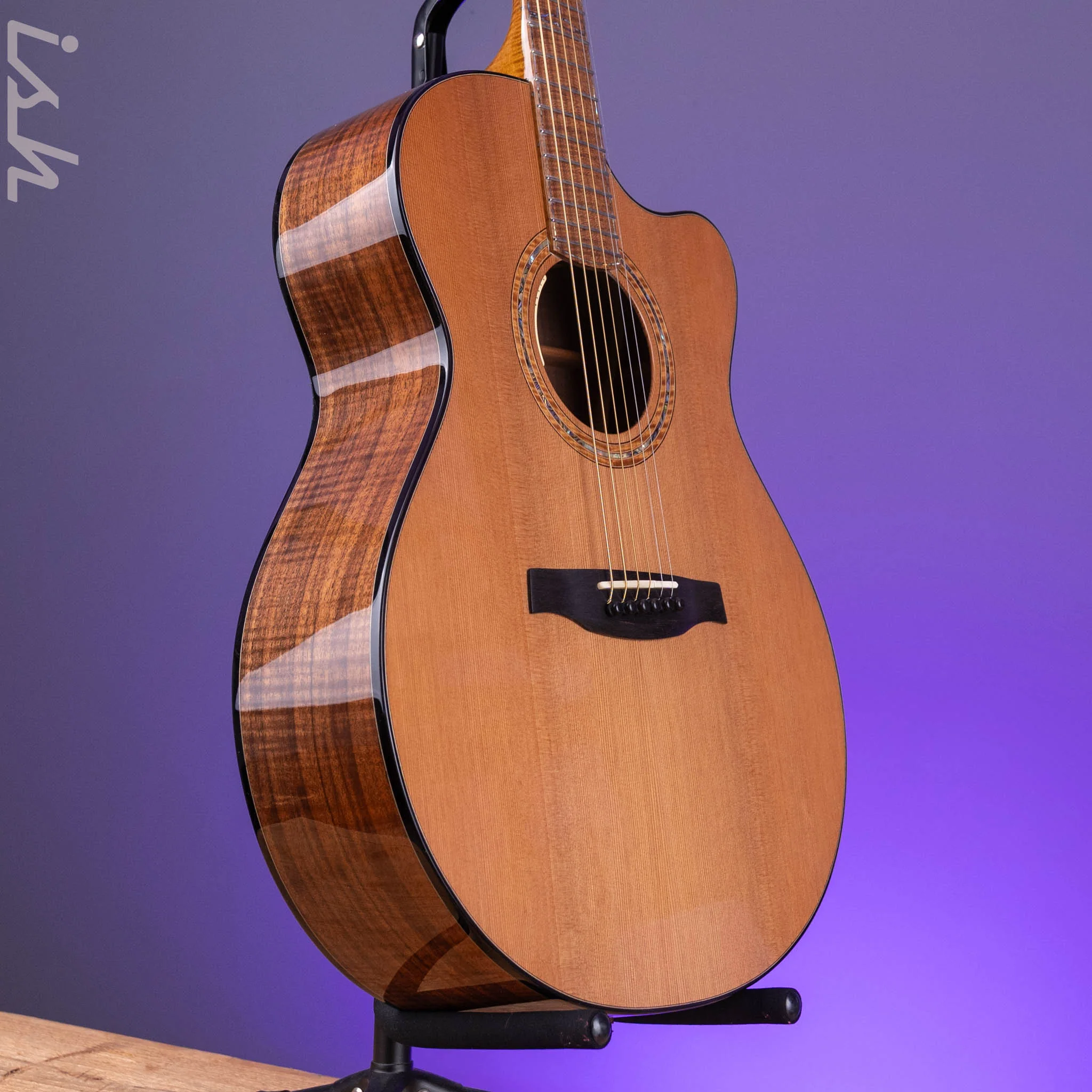 PRS Private Stock Acoustic Angelus Cutaway Cedar Top Walnut Back/Side - Image 4