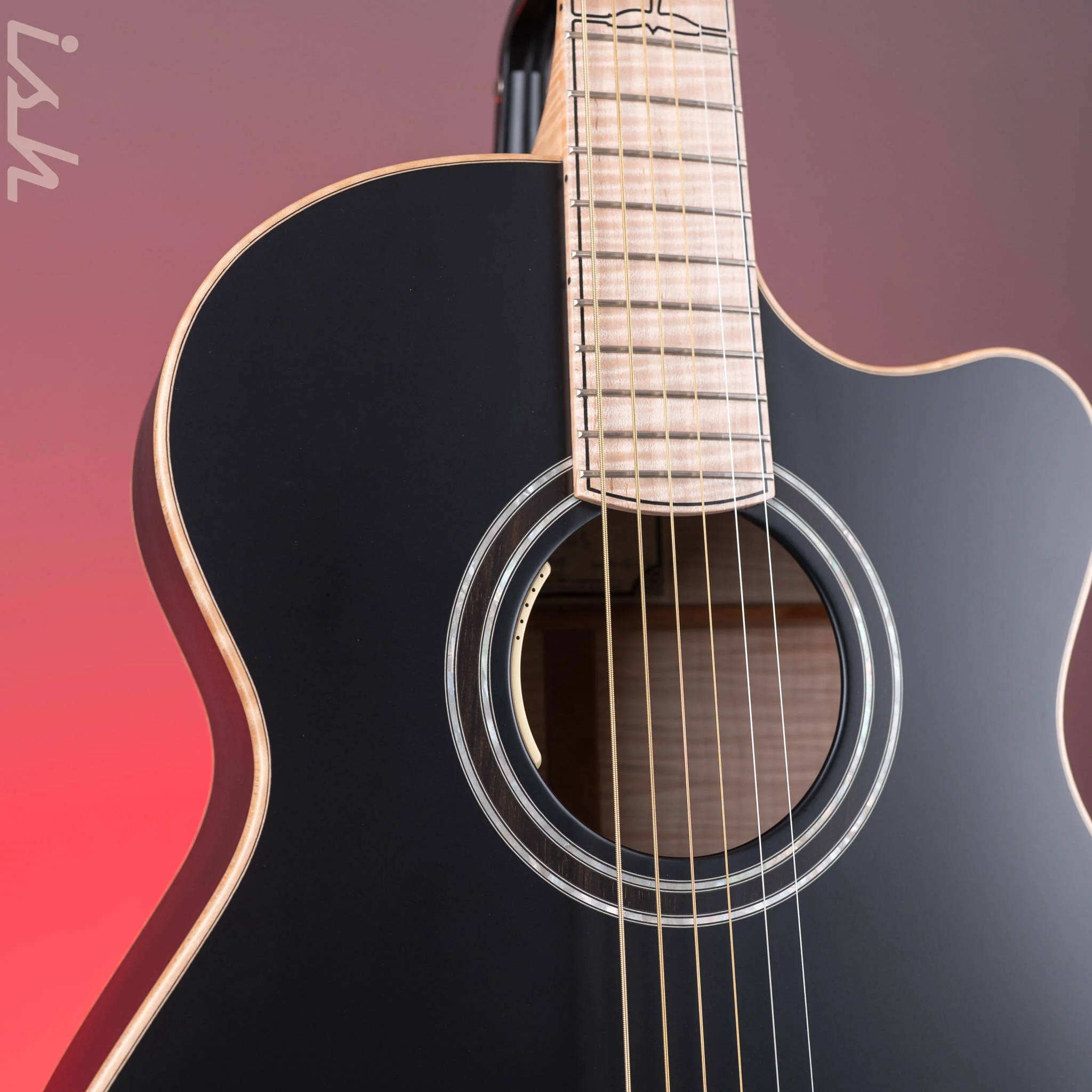 PRS Private Stock Angelus Acoustic Matte Black Back & Sides - Image 3