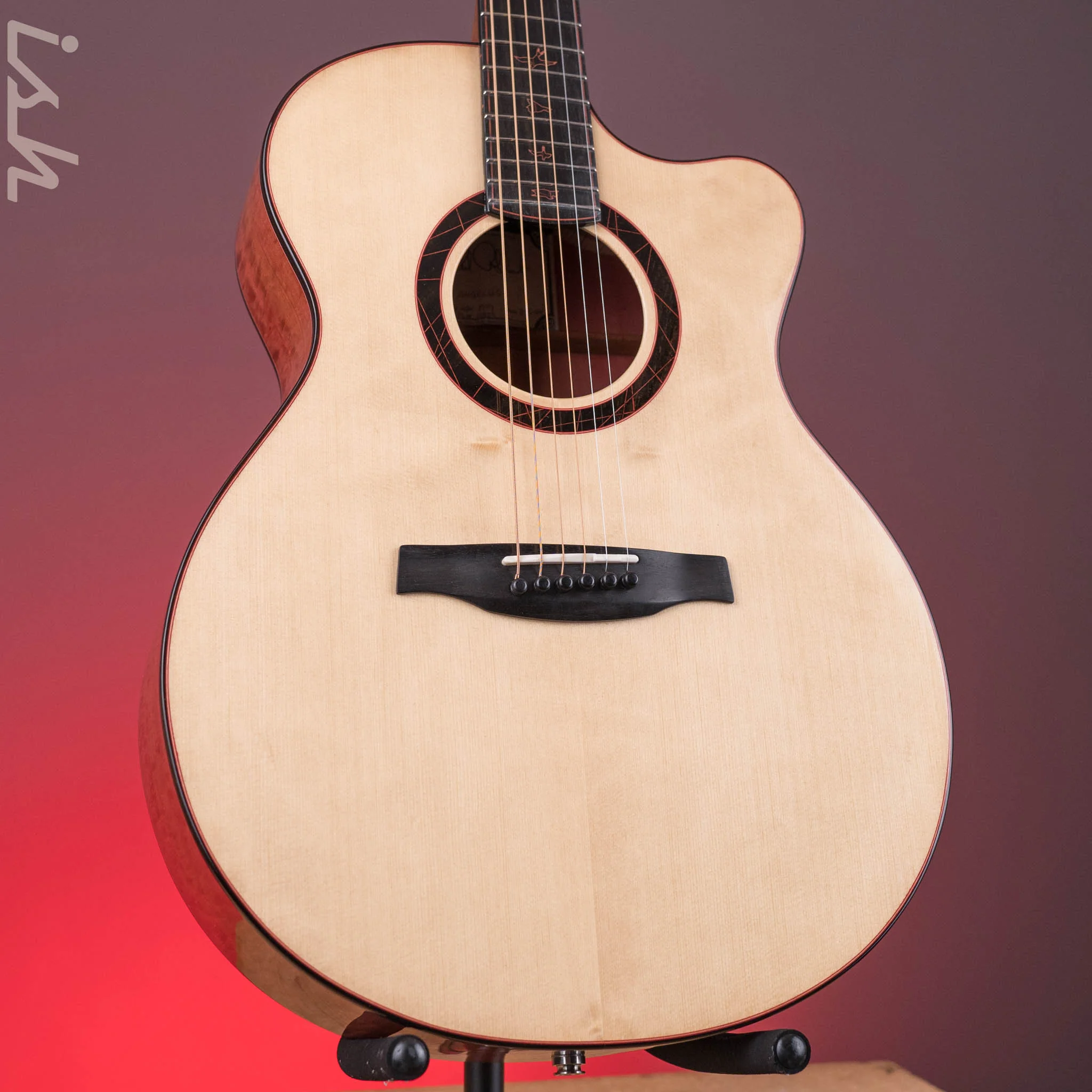 PRS Private Stock Angelus Acoustic Pink Ivory Back & Sides - Image 2