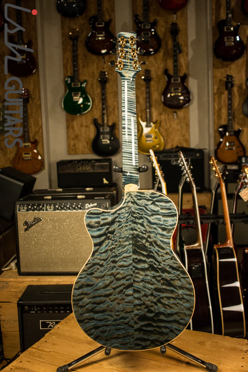 PRS Private Stock Angelus Acoustic Top Natural Blue Nightshade Back - Image 8