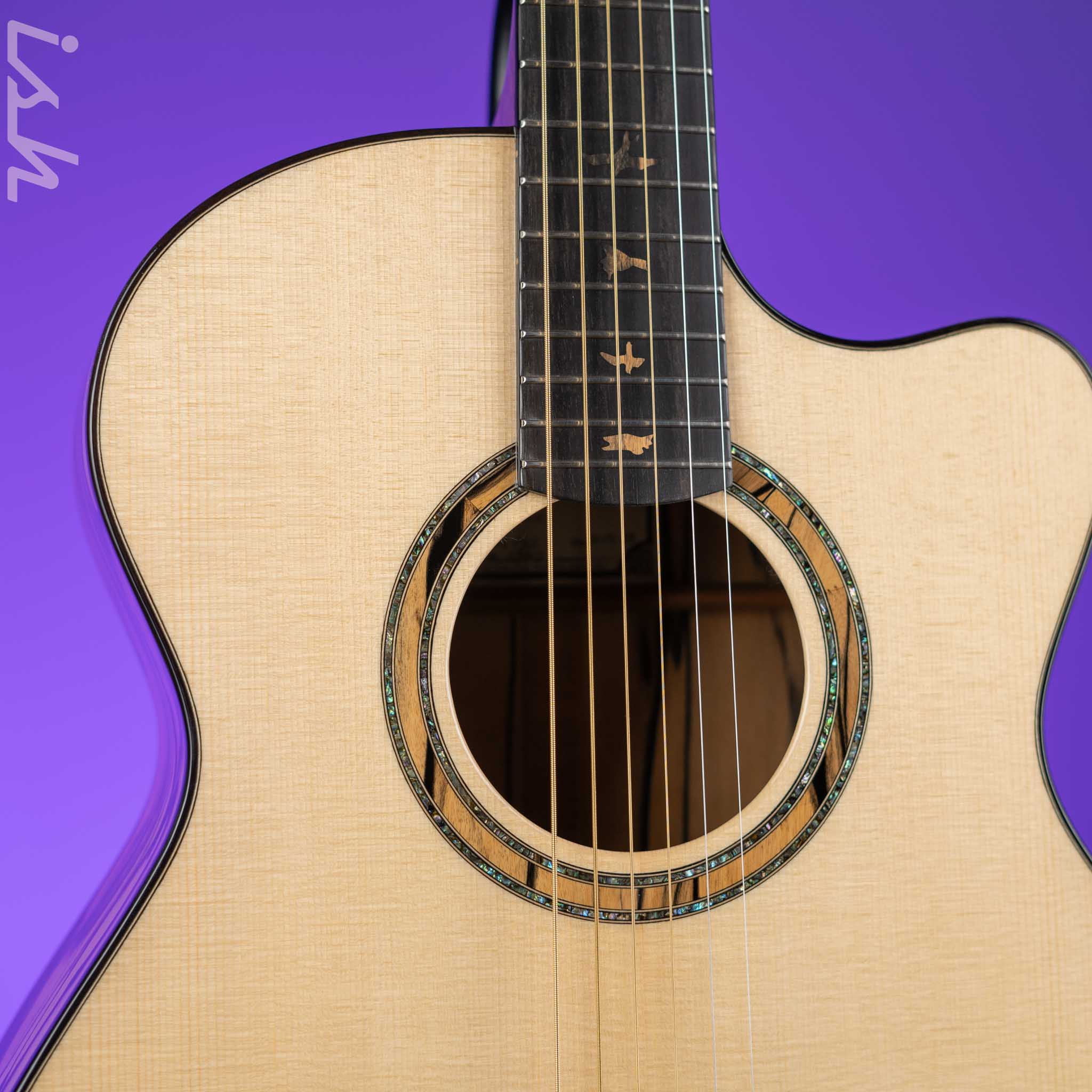 PRS Private Stock Angelus Cutaway Red Spruce Top / Pale Moon Ebony Back & Sides - Image 4