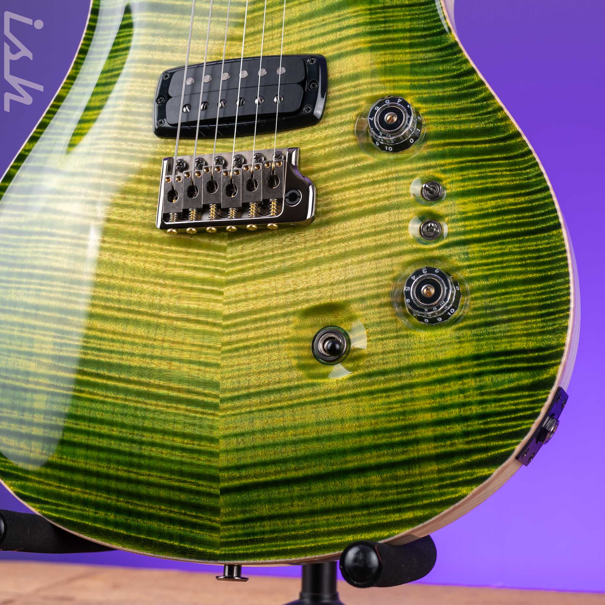 PRS Private Stock Custom 24-08 Curly Maple Rainforest Glow - Image 5