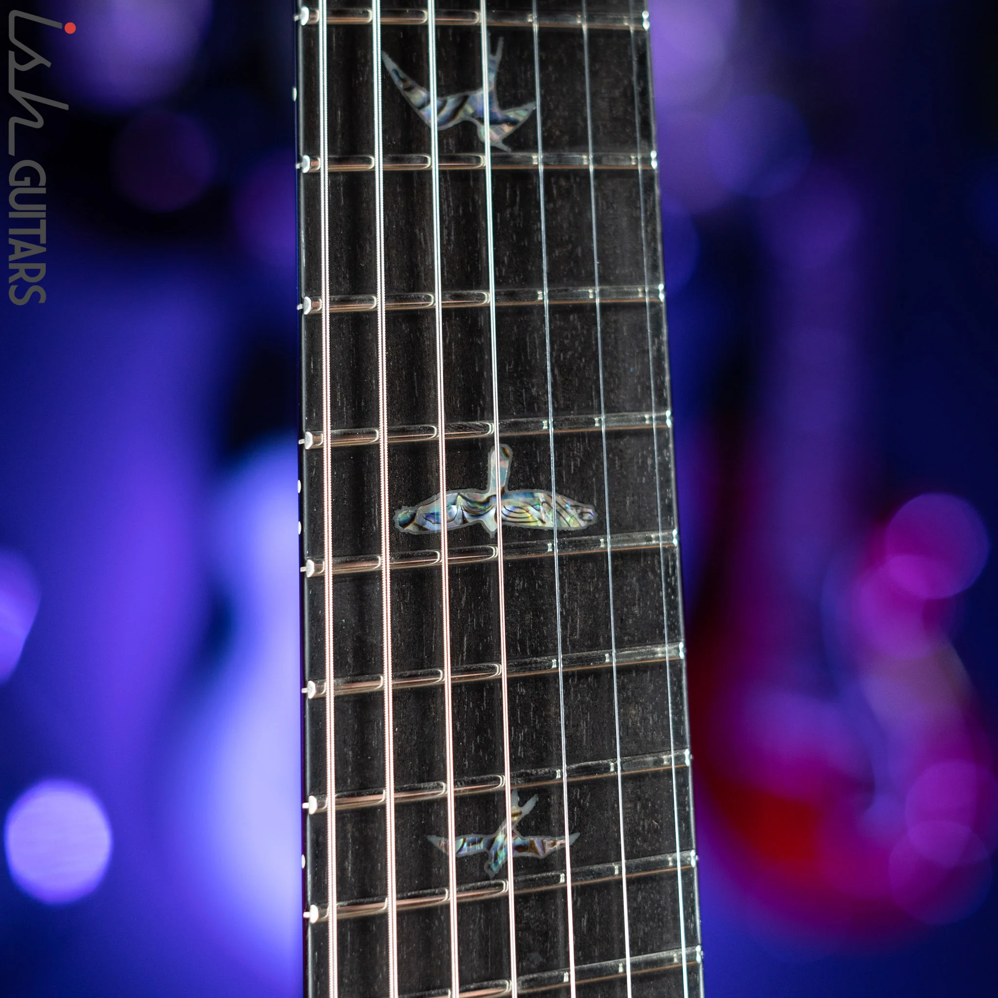 PRS Private Stock Custom 24 Multi-scale 7-String Burl Maple Rainforest Green Gloss - Image 5