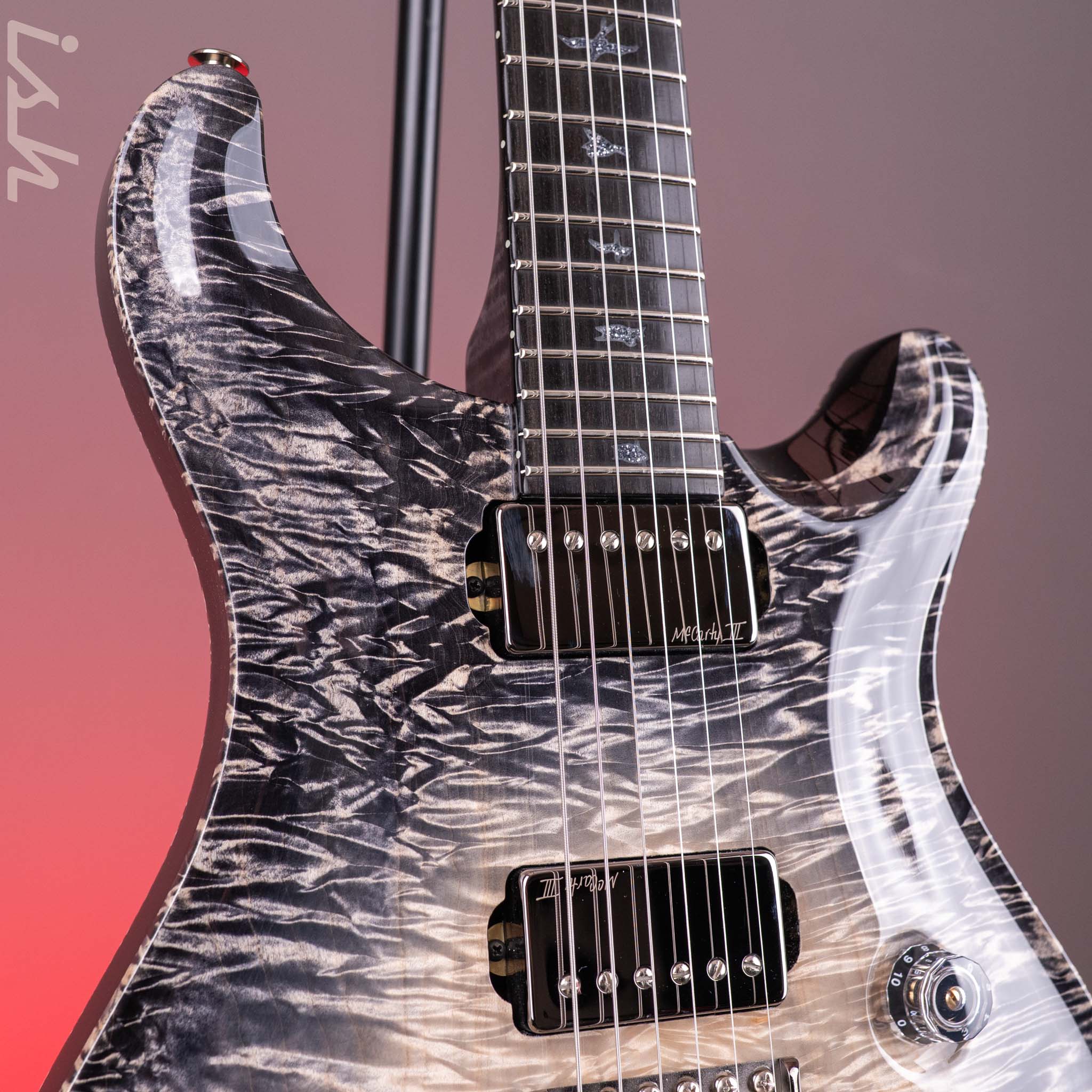 PRS Private Stock Custom 24 Curly Silver Maple Frostbite Glow - Image 5