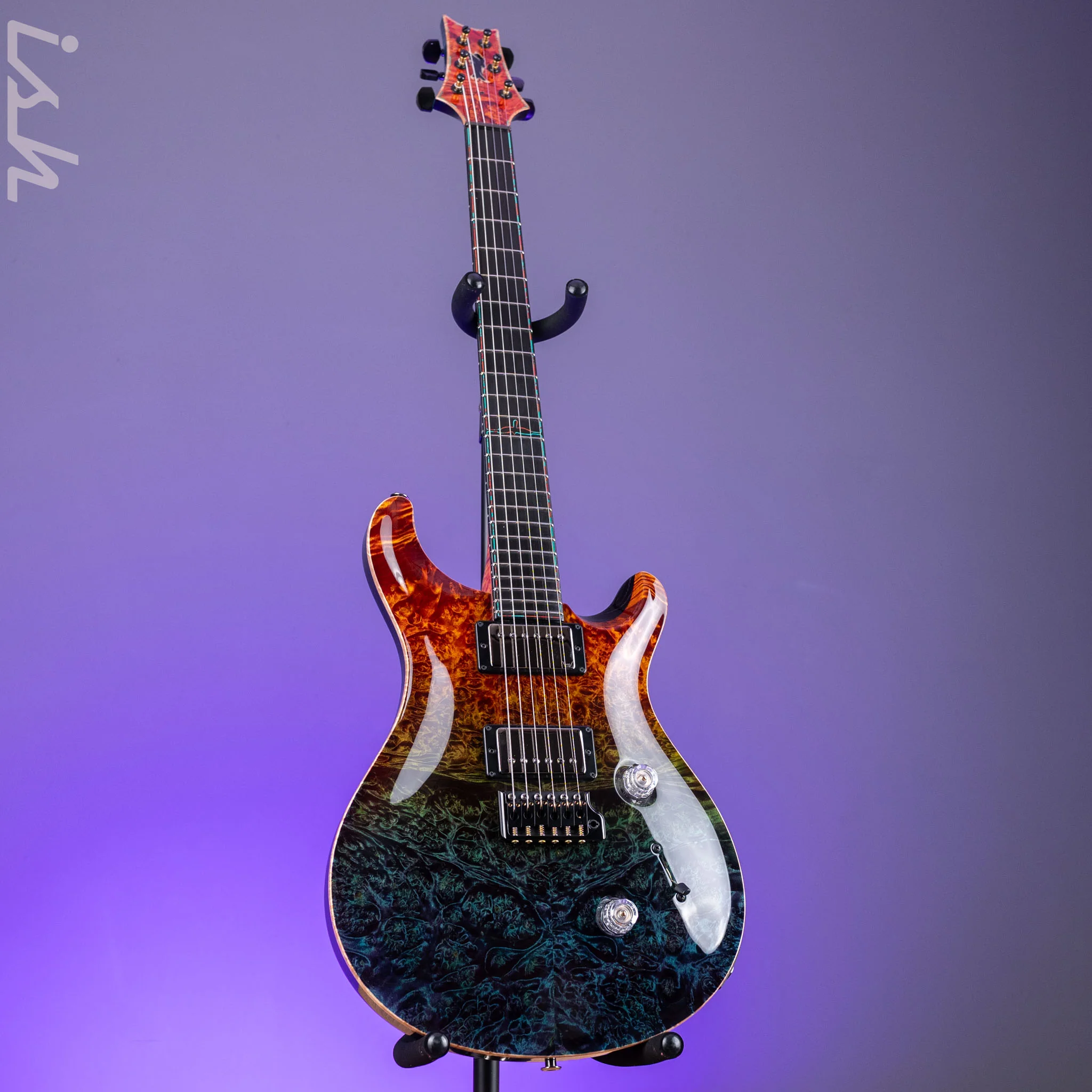 PRS Private Stock Custom 24 Maple Burl Zombie Fade - Image 2
