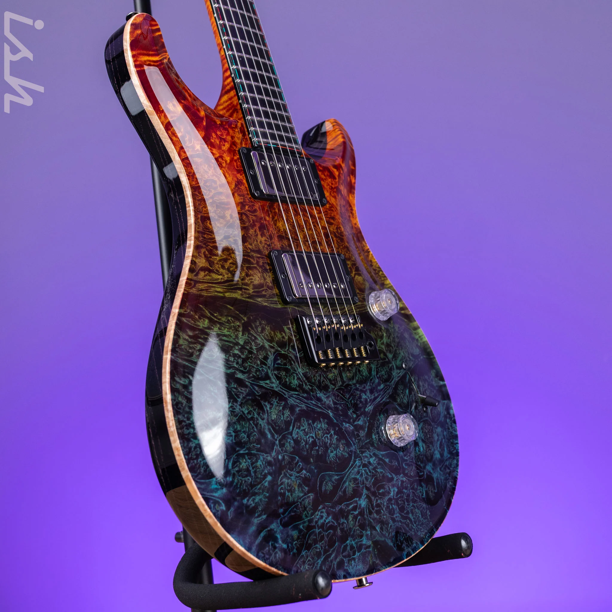 PRS Private Stock Custom 24 Maple Burl Zombie Fade - Image 3
