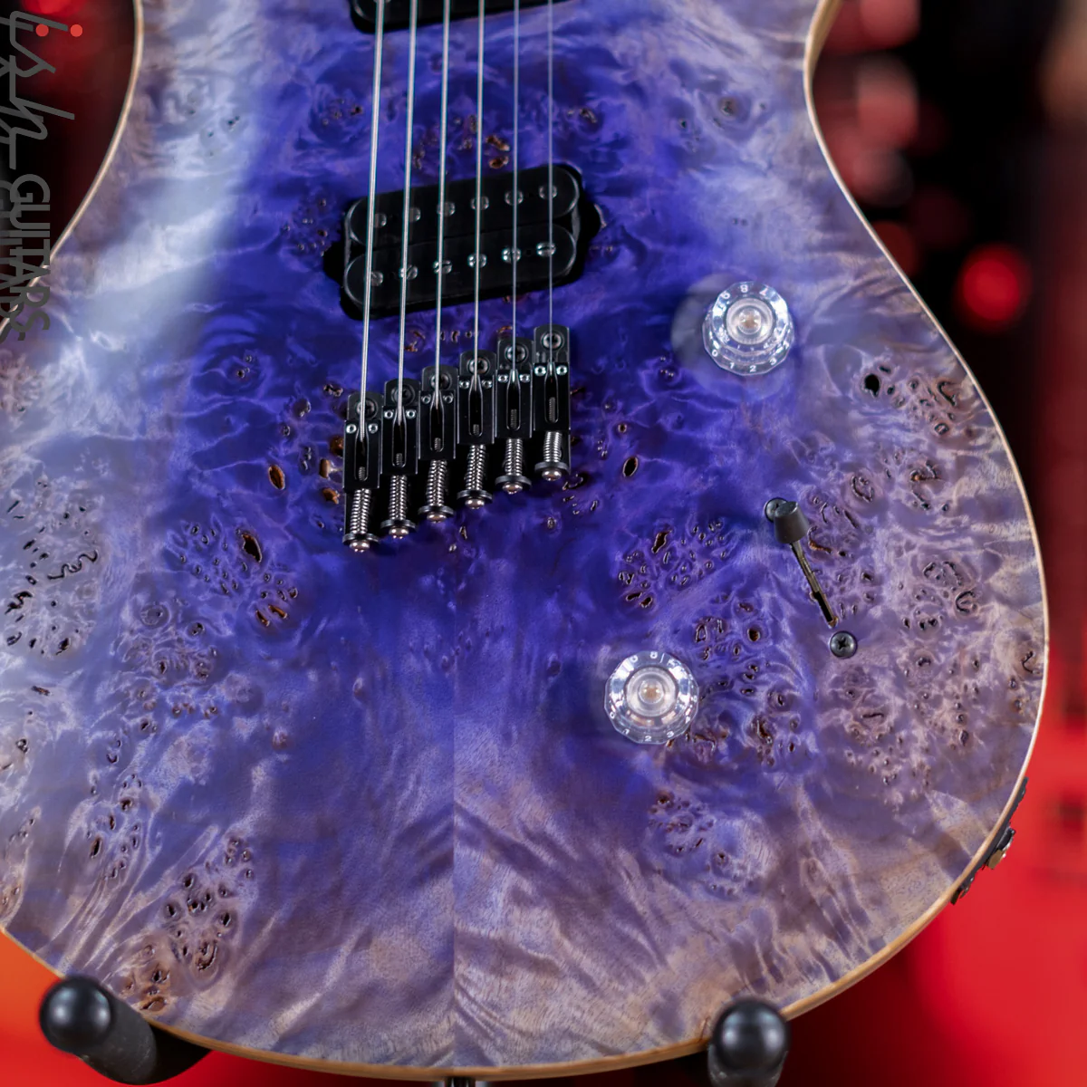 PRS Private Stock Custom 24 Multi-scale 6-String Purple Reverse Glow Satin - Image 4
