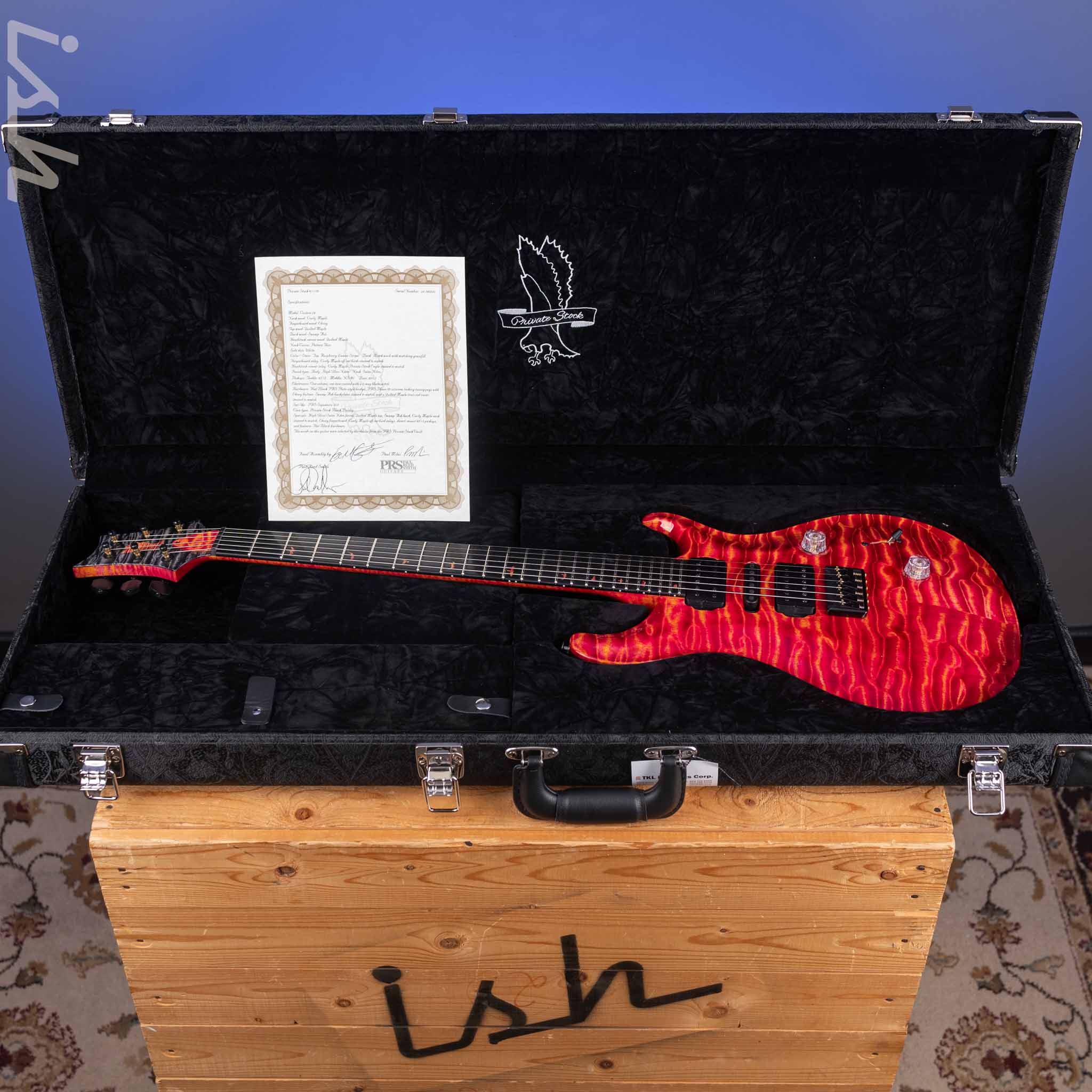 PRS Private Stock Custom 24 Raspberry Lemon Stripe - Image 12