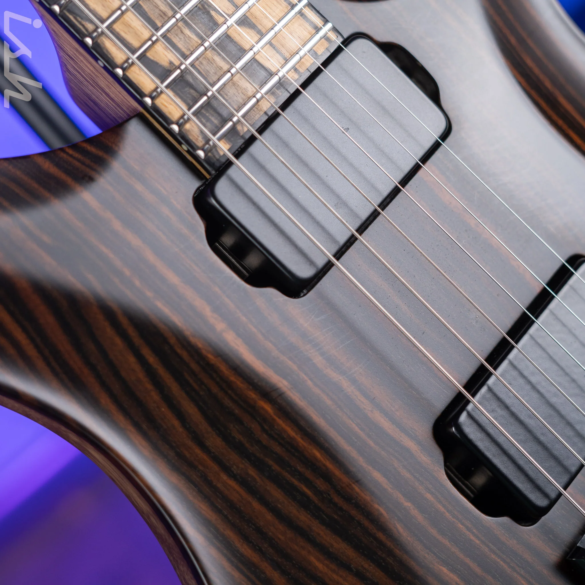 2021 PRS Private Stock Custom 24 Semi-Hollow Macassar Ebony Satin Nitro - Image 7