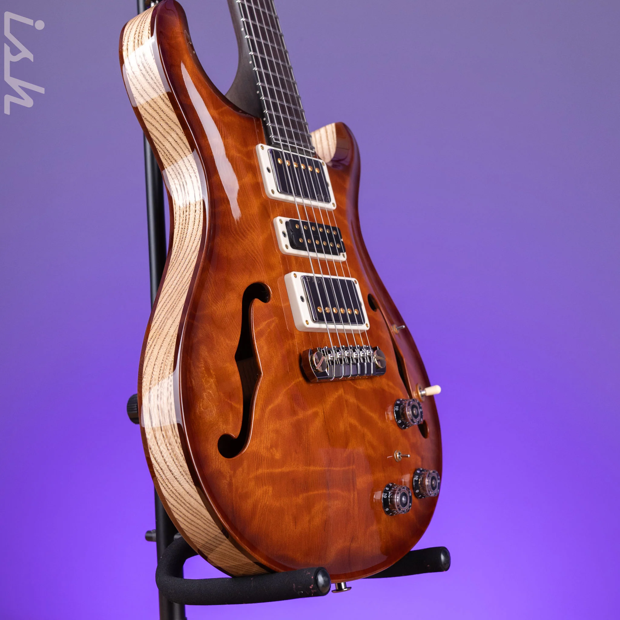 PRS Private Stock Hollowbody II Piezo Redwood & Brazilian Rosewood - Image 3