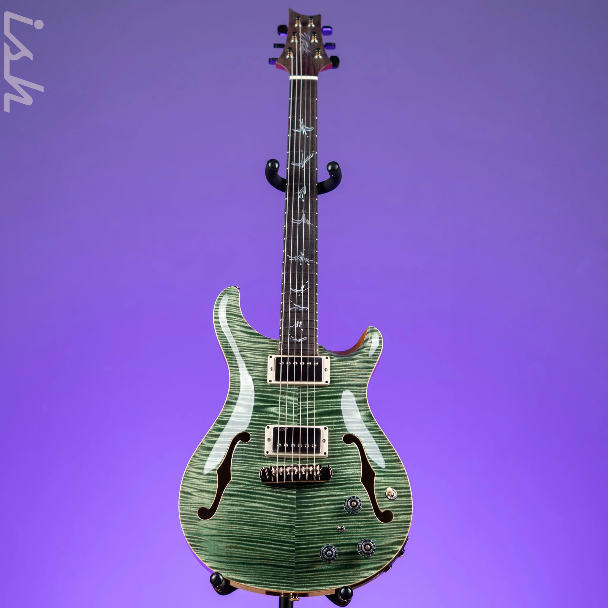 PRS Private Stock Hollowbody II Piezo Trampas Green - Image 2