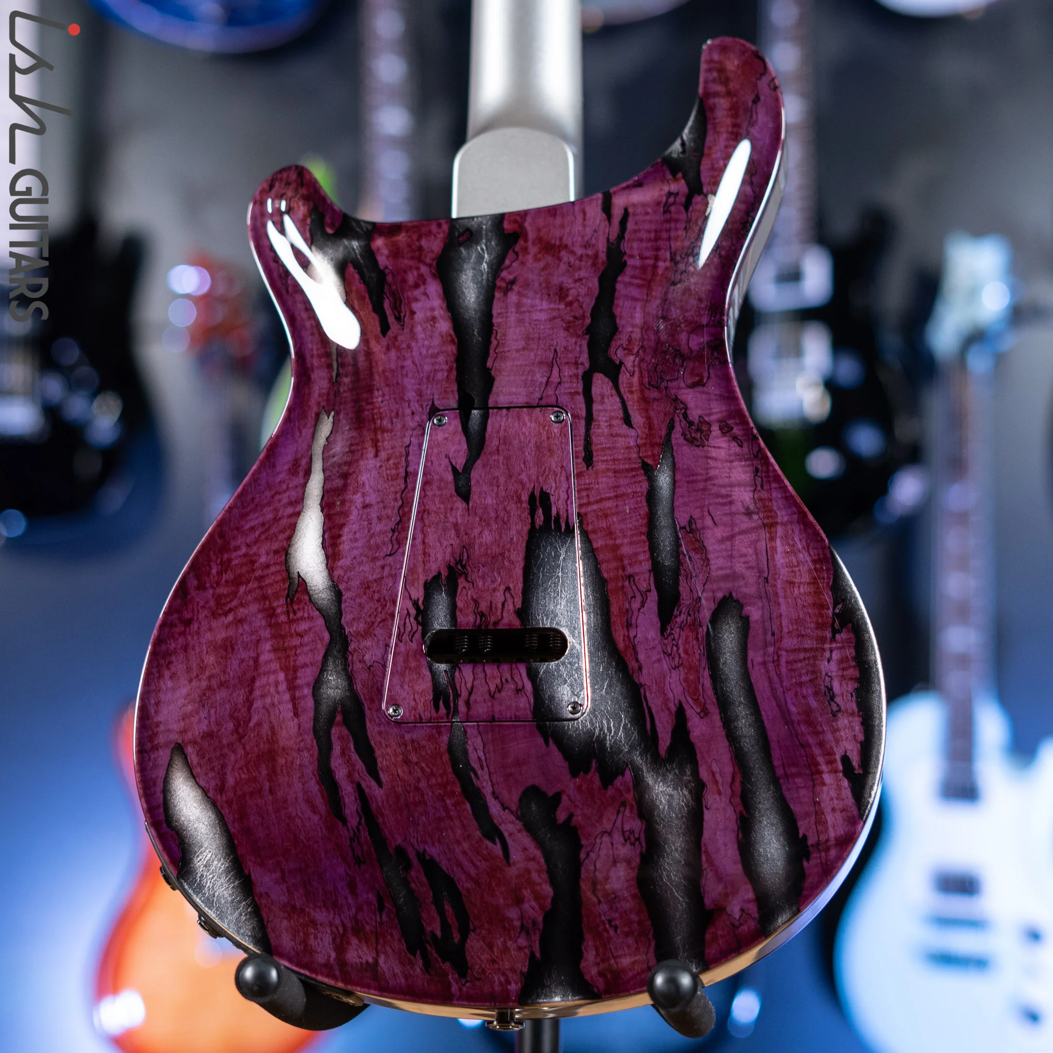 PRS Private Stock Hollowbody II Tremolo Piezo Spalted Maple Purple - Image 13