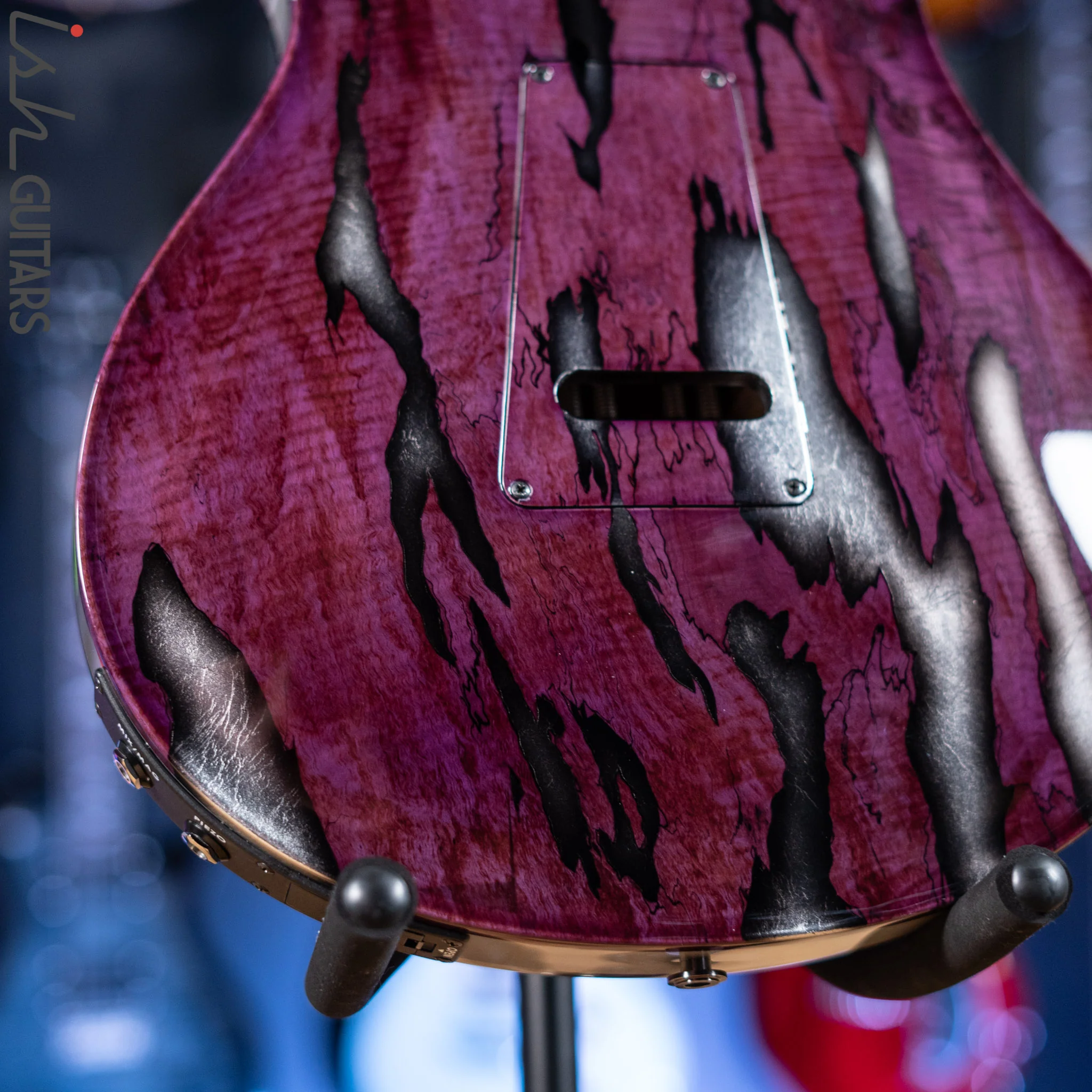 PRS Private Stock Hollowbody II Tremolo Piezo Spalted Maple Purple - Image 15