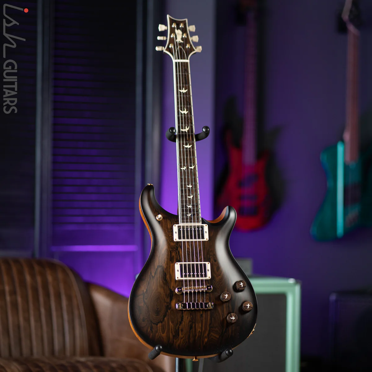 PRS Private Stock McCarty 594 Natural Ziricote with Smoked Burst Satin - Image 2