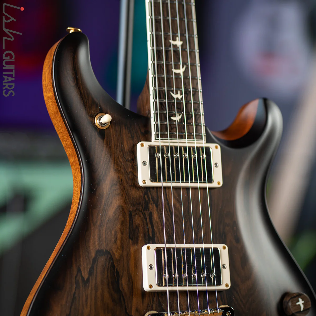 PRS Private Stock McCarty 594 Natural Ziricote with Smoked Burst Satin - Image 3