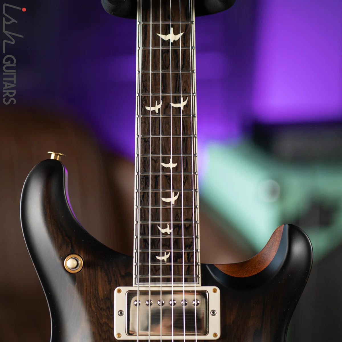PRS Private Stock McCarty 594 Natural Ziricote with Smoked Burst Satin - Image 7
