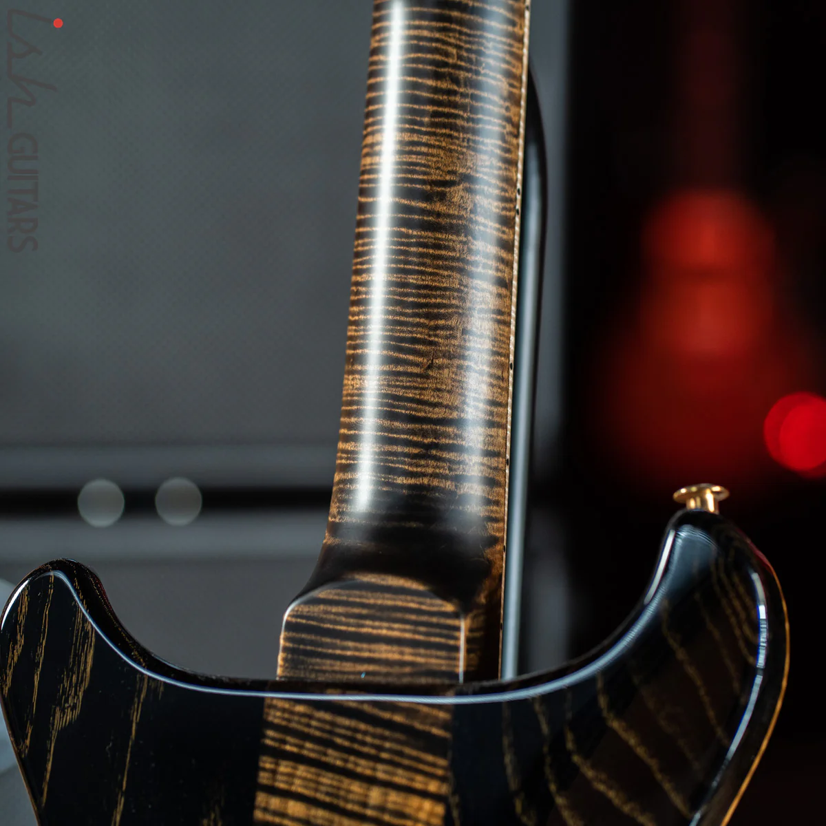 PRS Private Stock Santana Semi-Hollow Roasted Curly Maple Charcoal - Image 11