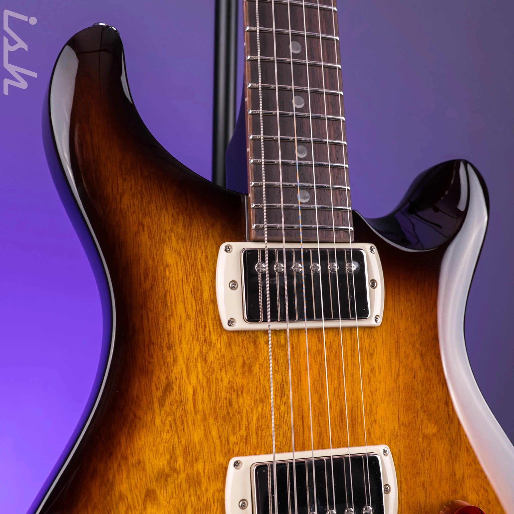 PRS SE DGT Standard Moon Inlay McCarty Tobacco Sunburst - Image 4