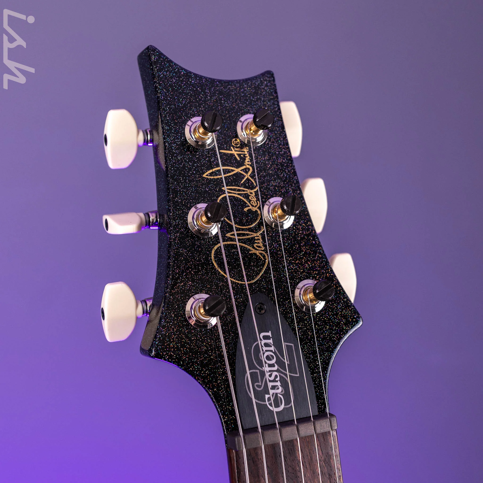 PRS S2 Custom 24-08 Black Rainbow Hollowflake Custom Color - Image 6