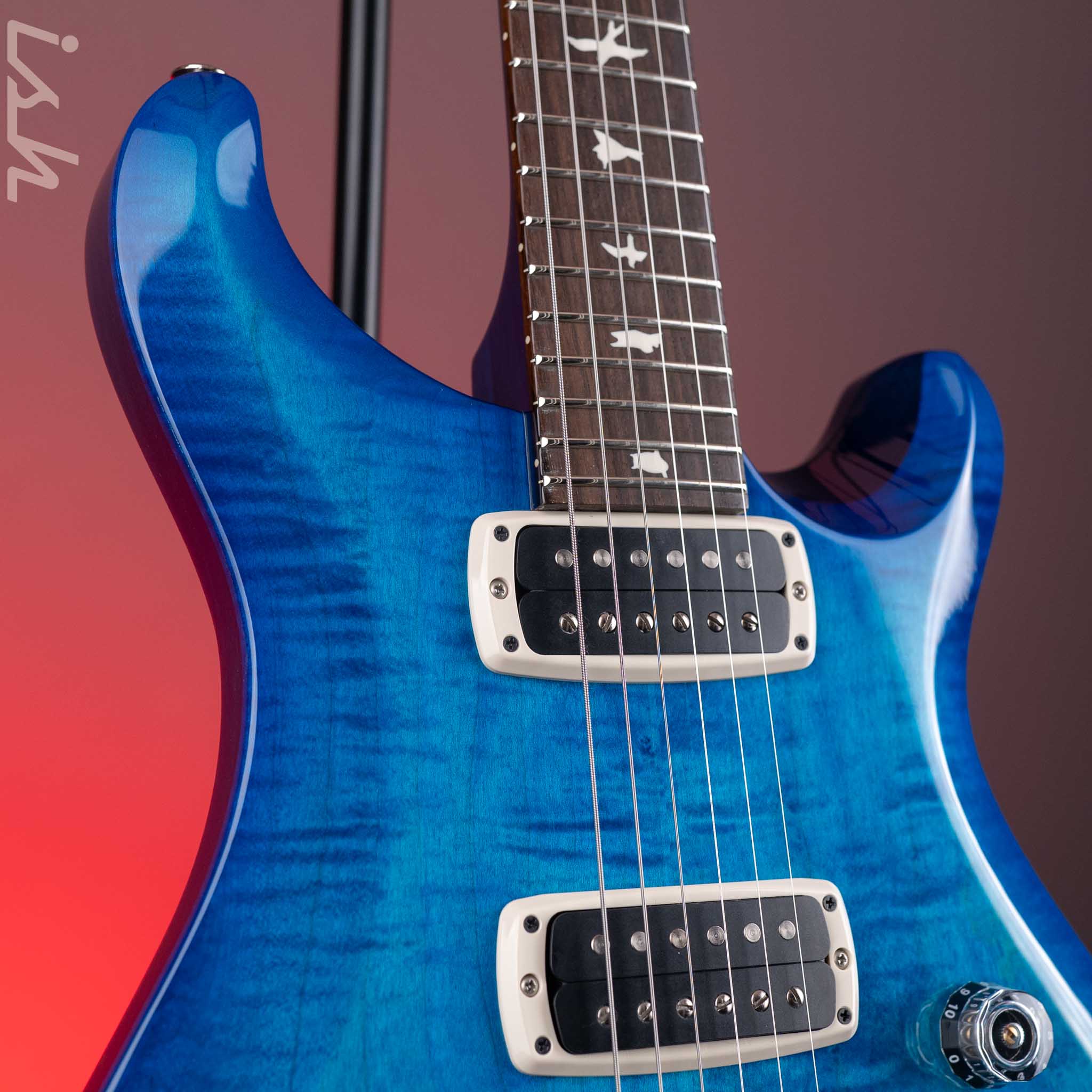 PRS S2 Custom 24-08 Electric Guitar Lake Blue Demo - Image 3