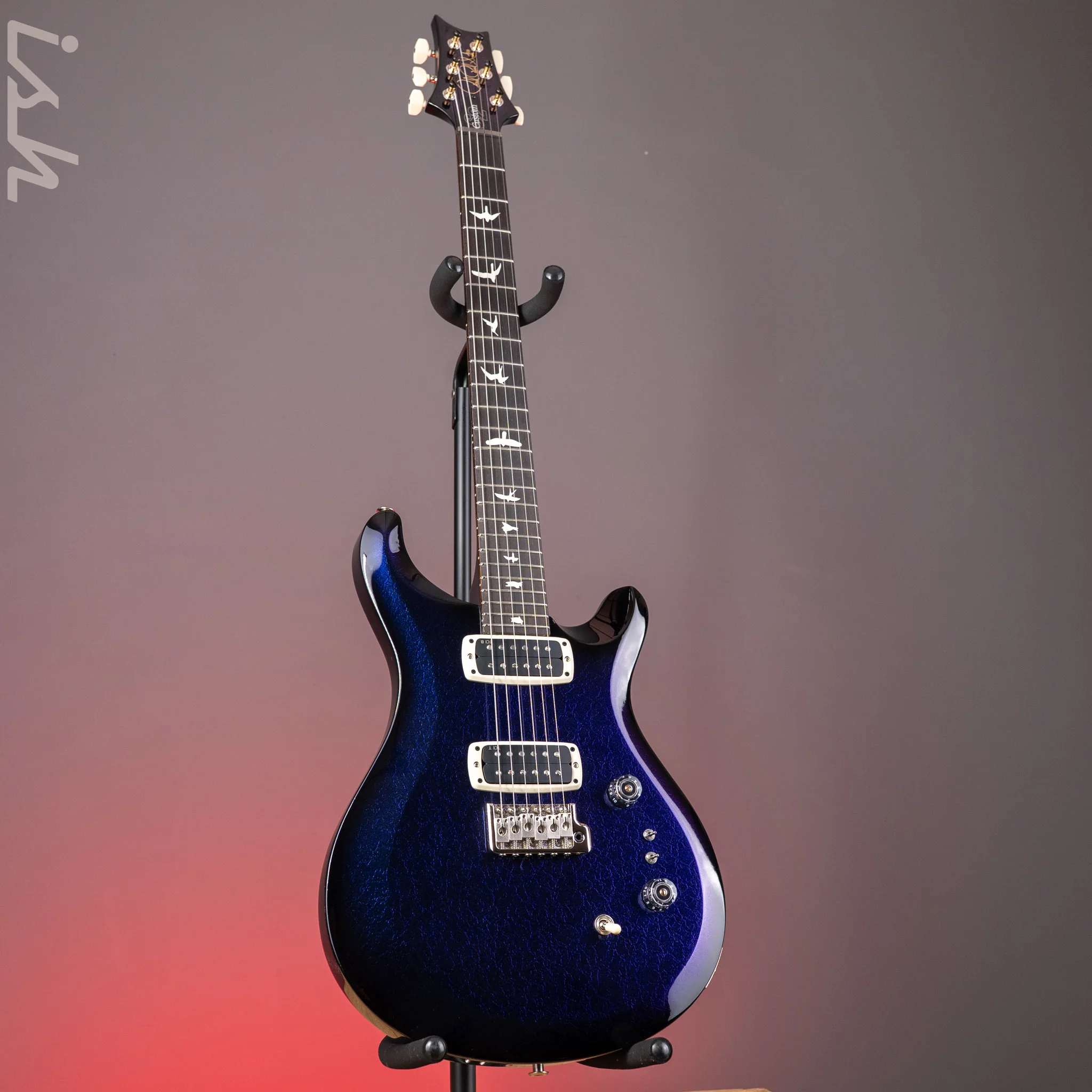 PRS S2 Custom 24-08 Purple-Blue Smokeburst Colorshift Holoflake Crackle Sprayer's Choice - Image 2