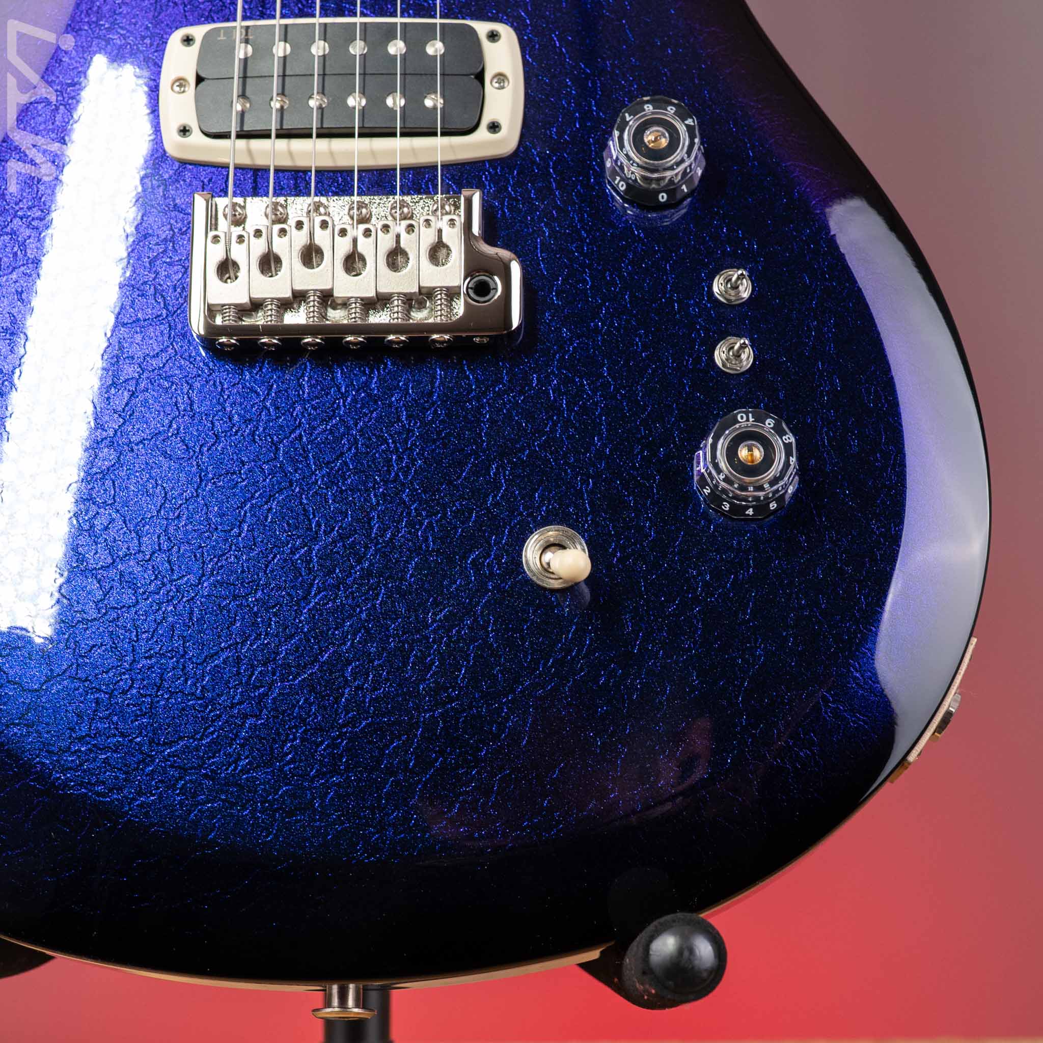 PRS S2 Custom 24-08 Purple-Blue Smokeburst Colorshift Holoflake Crackle Sprayer's Choice - Image 5