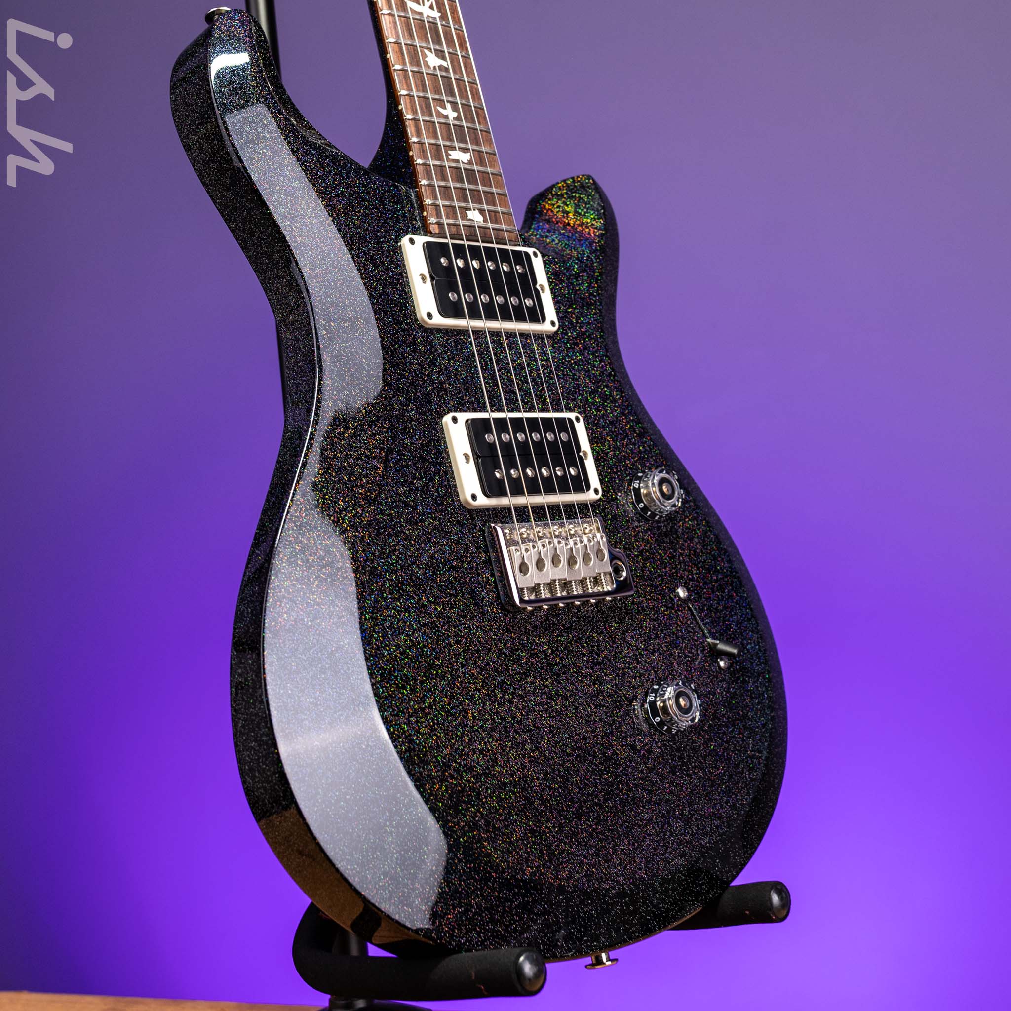 PRS S2 Custom 24 Black Rainbow Hollowflake Custom Color - Image 6