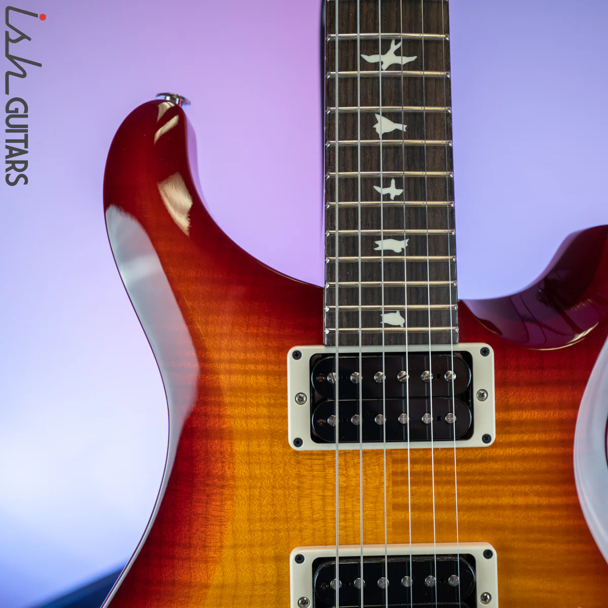 2020 PRS S2 Custom 24 Dark Cherry Sunburst Wrap Custom Color - Image 3