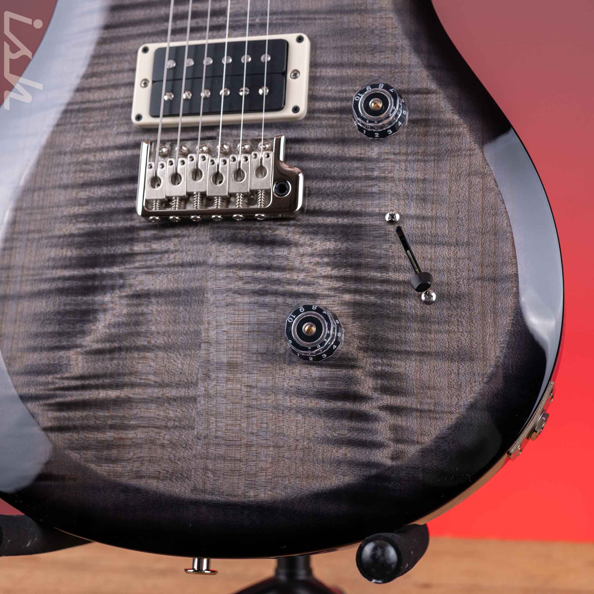 PRS S2 Custom 24 Electric Guitar Faded Gray Black Burst - Image 4