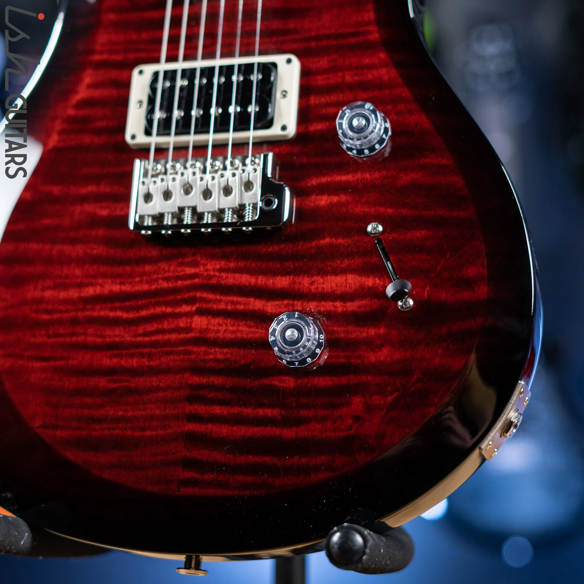 PRS S2 Custom 24 Electric Guitar Fire Red Burst - Image 4