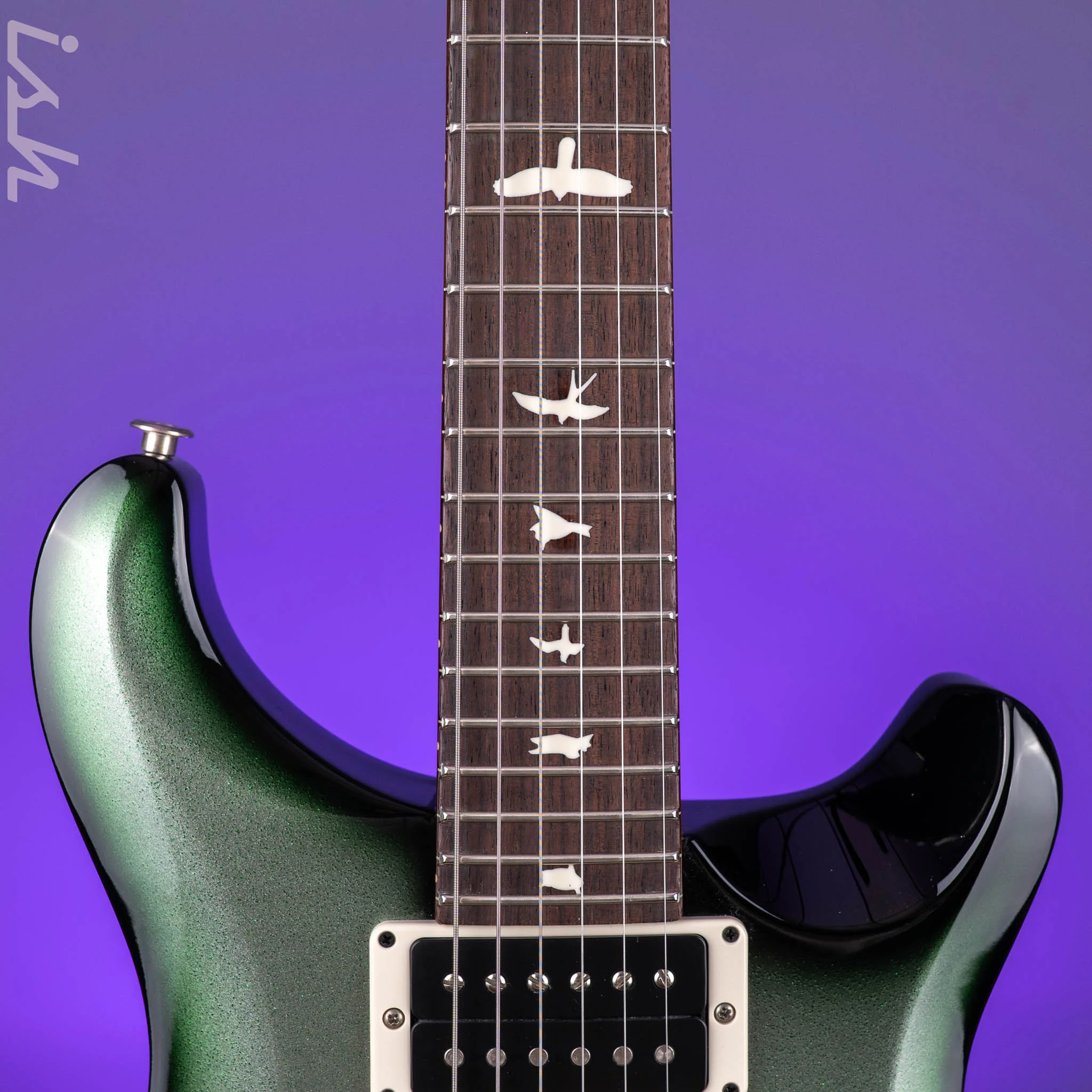 PRS S2 Custom 24 Metallic Sage Green Smokeburst - Image 6